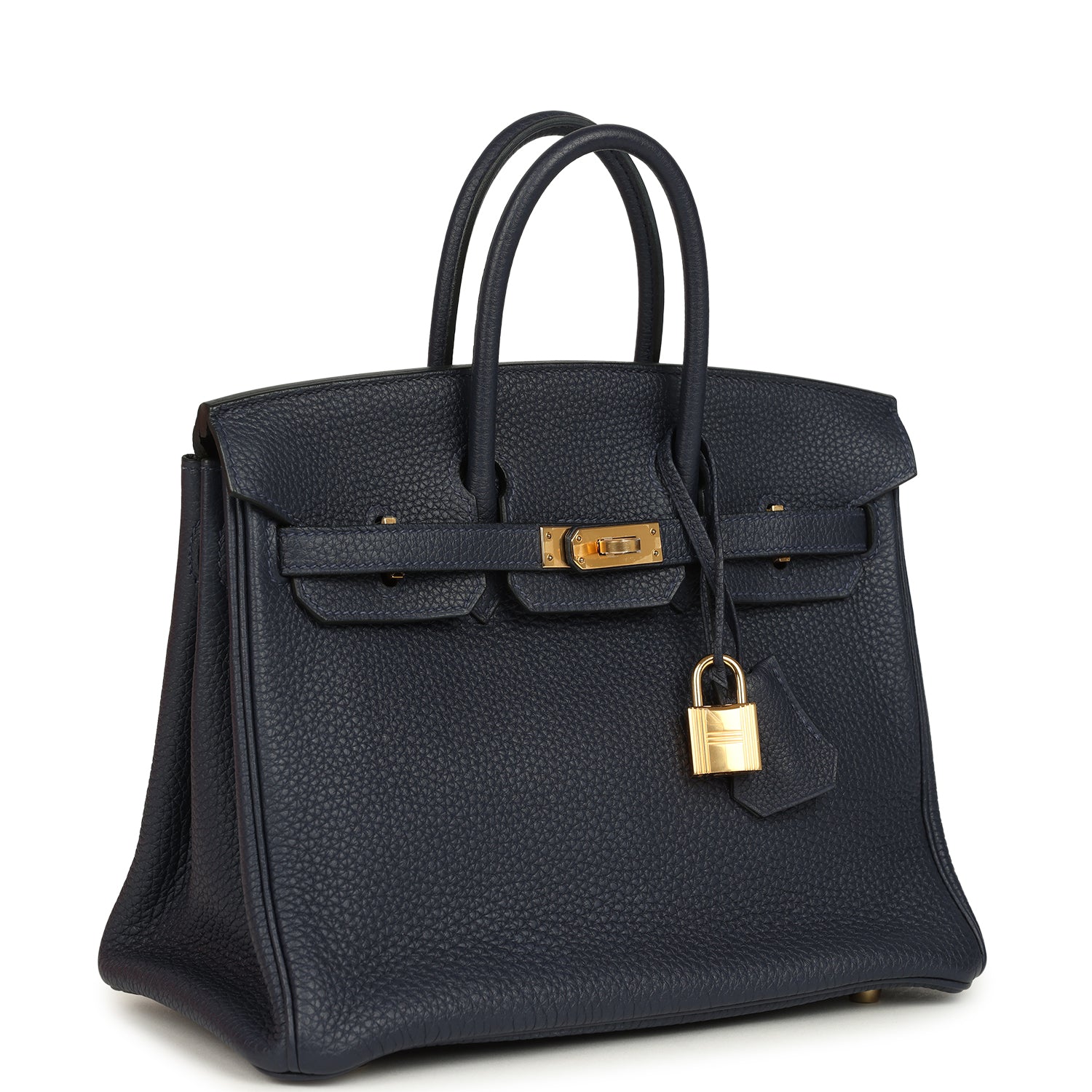 Hermes Birkin 25 Bleu Nuit Togo Gold Hardware