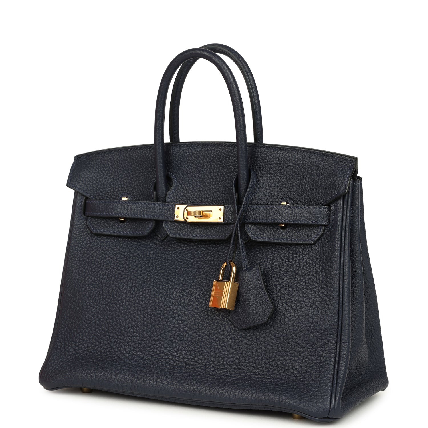 Hermes Birkin 25 Bleu Nuit Togo Gold Hardware