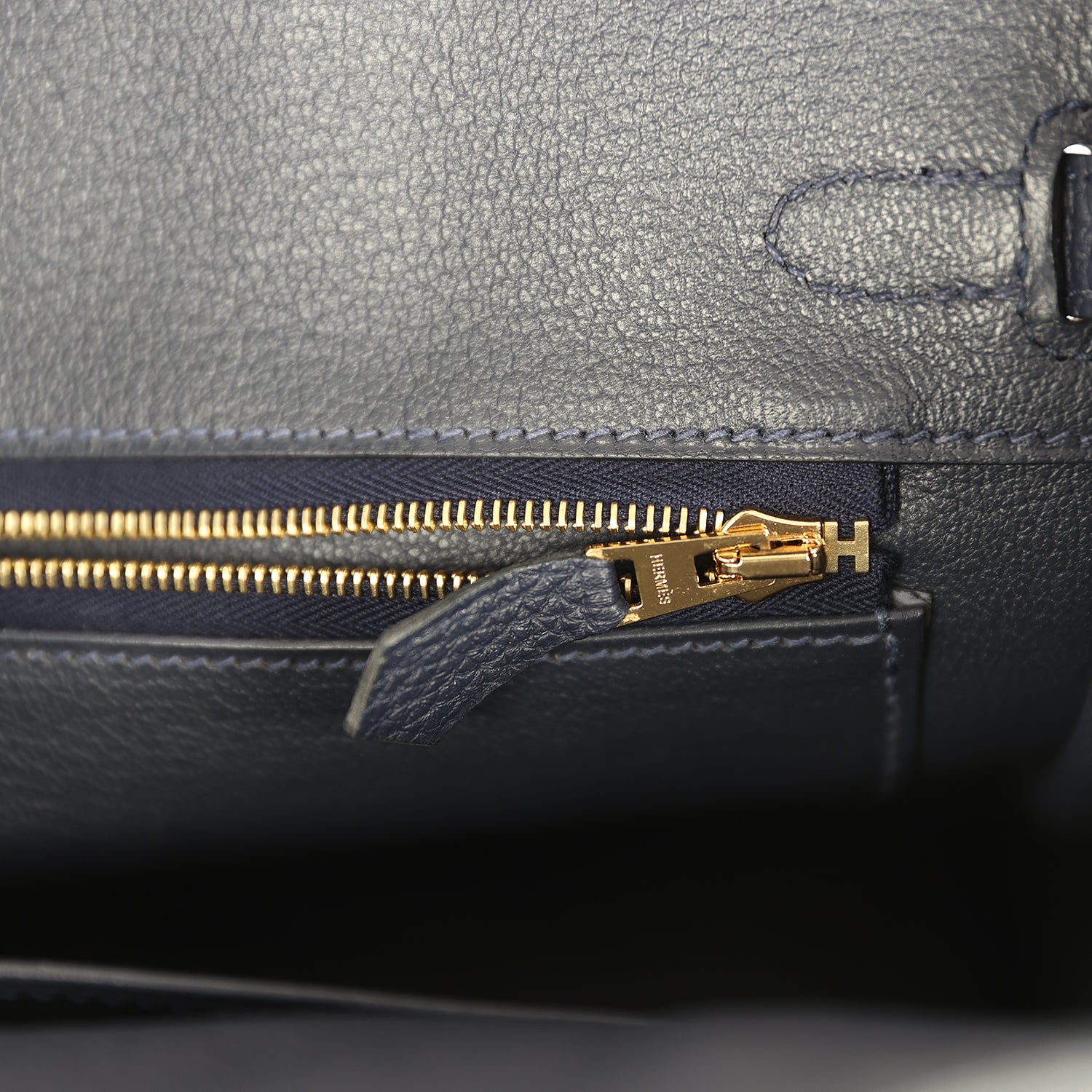 Hermes Birkin 25 Bleu Nuit Togo Gold Hardware