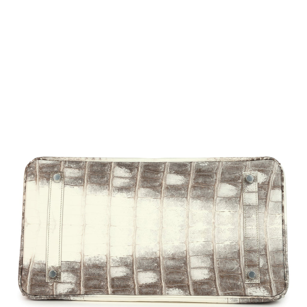 Hermes Birkin 35 Himalaya Niloticus Crocodile Palladium Hardware