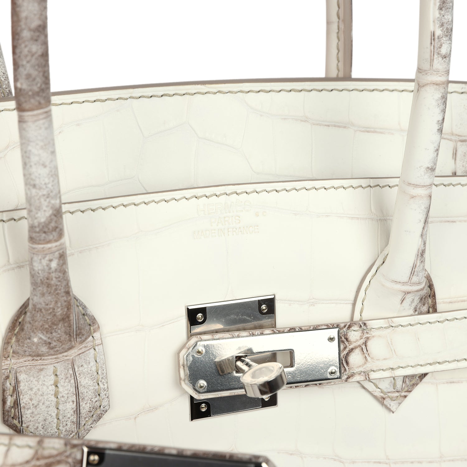 Hermes Birkin 35 Himalaya Niloticus Crocodile Palladium Hardware