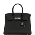 Hermes Birkin 30 Black Togo Palladium Hardware