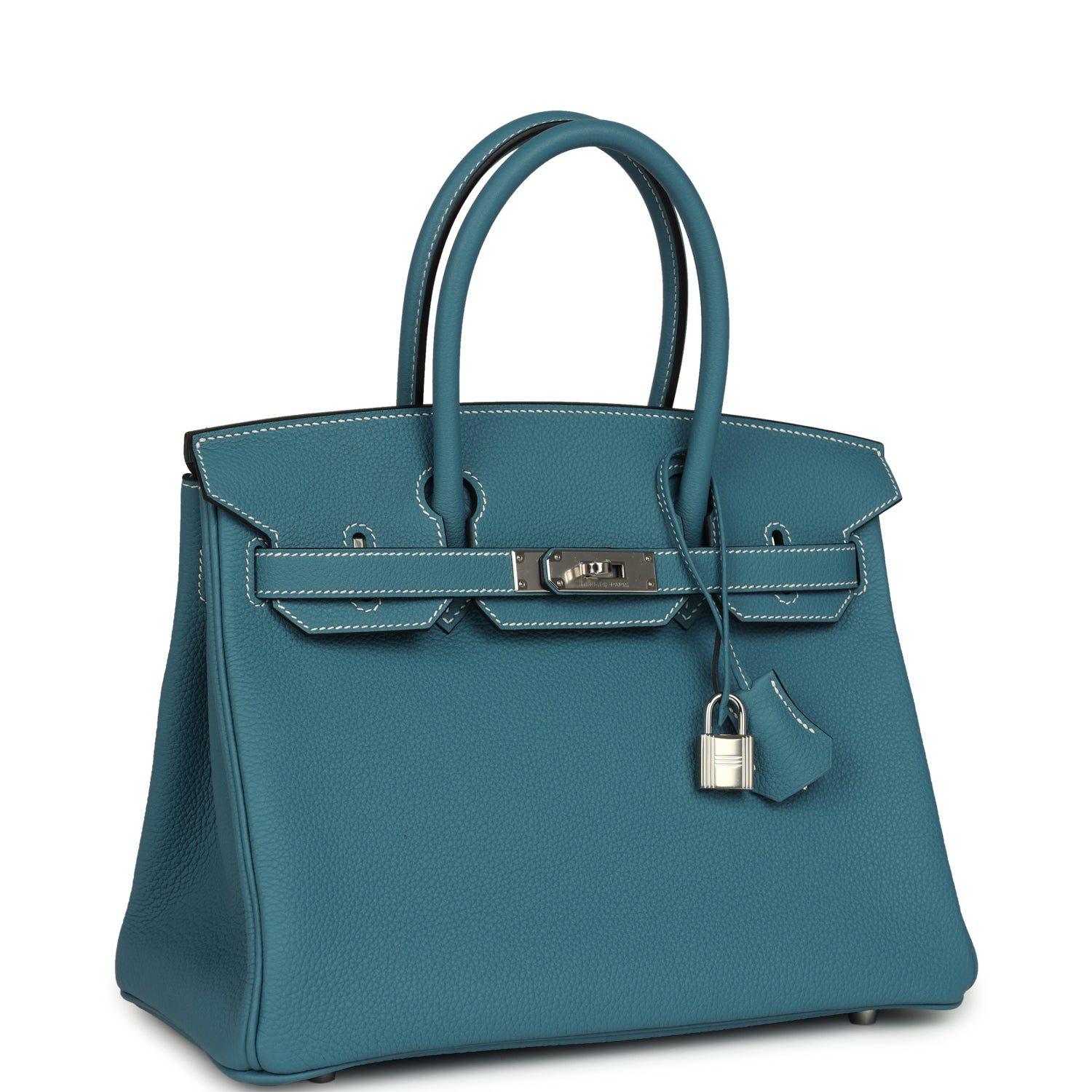 Hermes Birkin 30 Blue Jean Togo Palladium Hardware