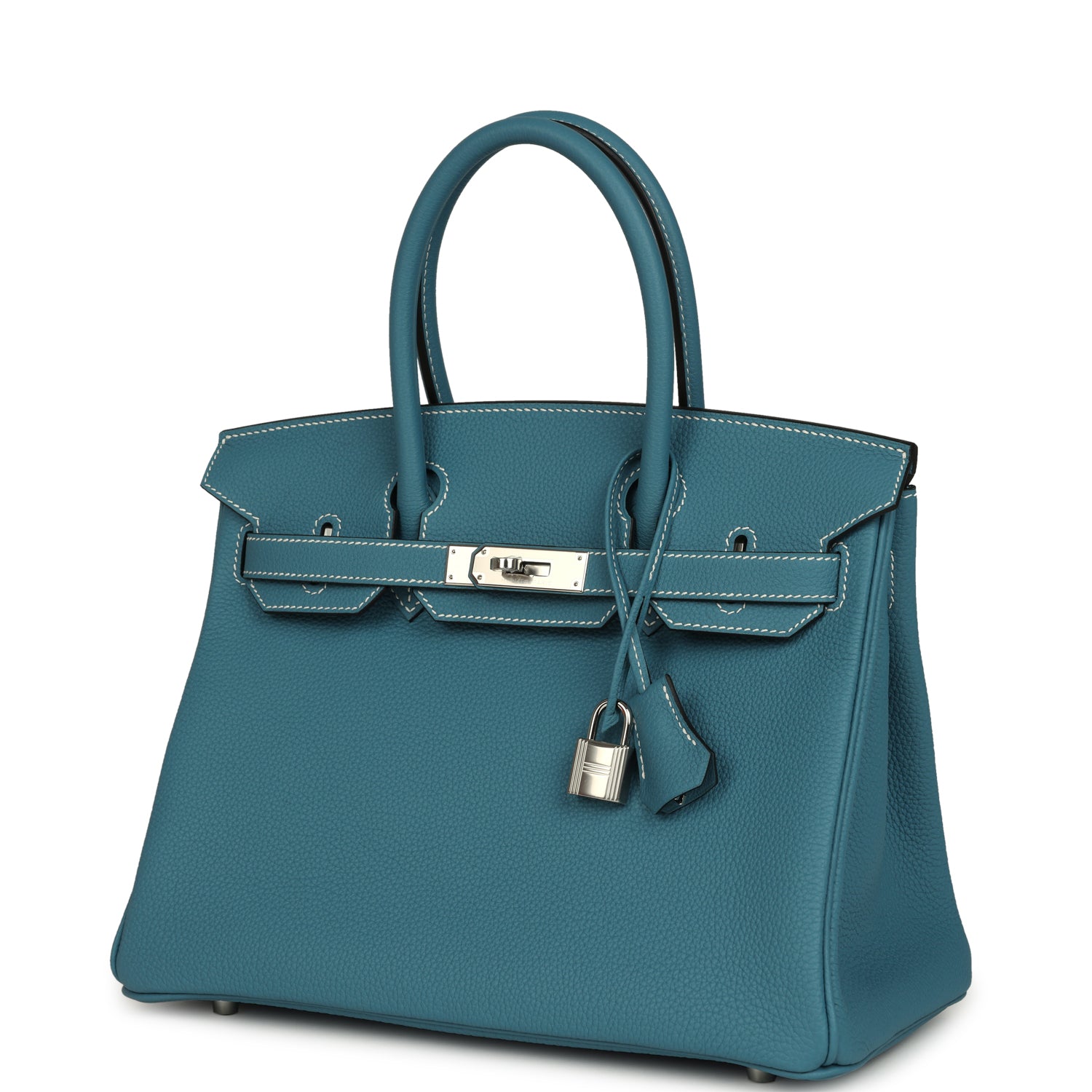 Hermes Birkin 30 Blue Jean Togo Palladium Hardware