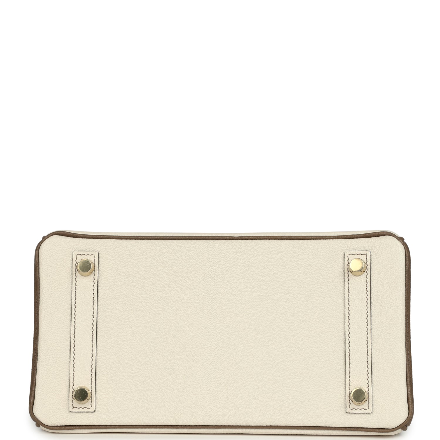 Hermes Special Order (HSS) Birkin 25 Nata and Etoupe Chevre Mysore Brushed Gold Hardware