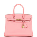 Hermes Birkin 30 Rose Confetti Epsom Gold Hardware