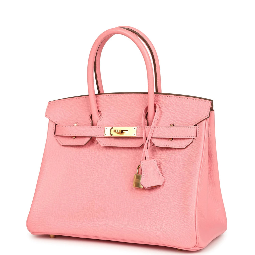 Hermes Birkin 30 Rose Confetti Epsom Gold Hardware