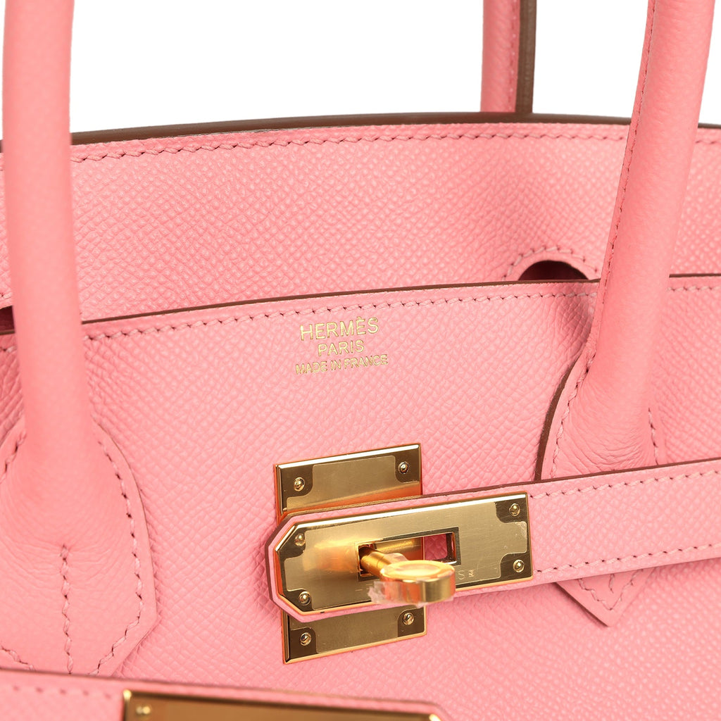 Hermes Birkin 30 Rose Confetti Epsom Gold Hardware
