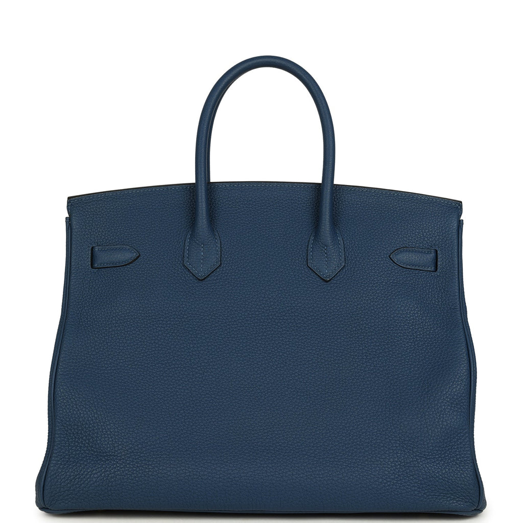 New Hermes Birkin 35 Deep Bleu Togo Gold Hardware