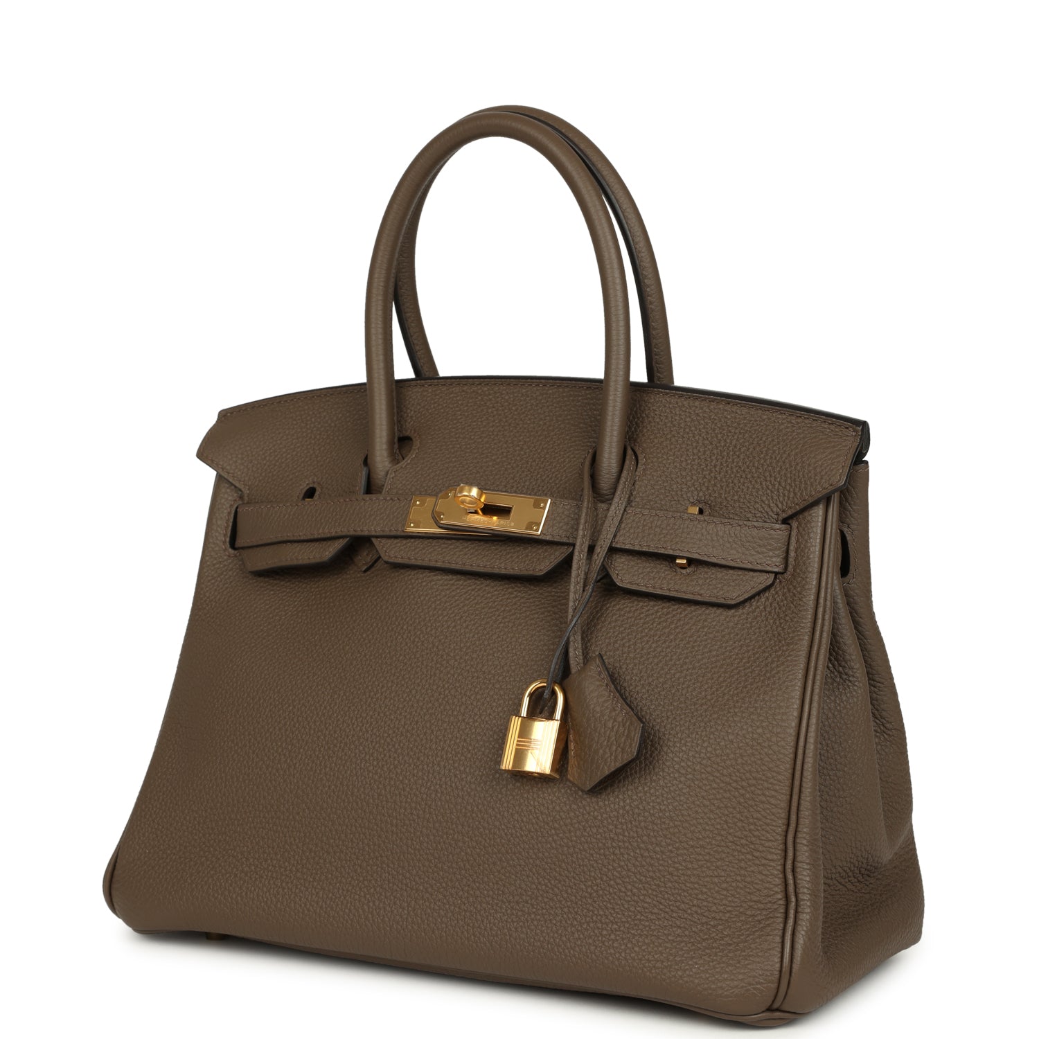 Pre-owned Hermes Birkin 30 Taupe Togo Gold Hardware