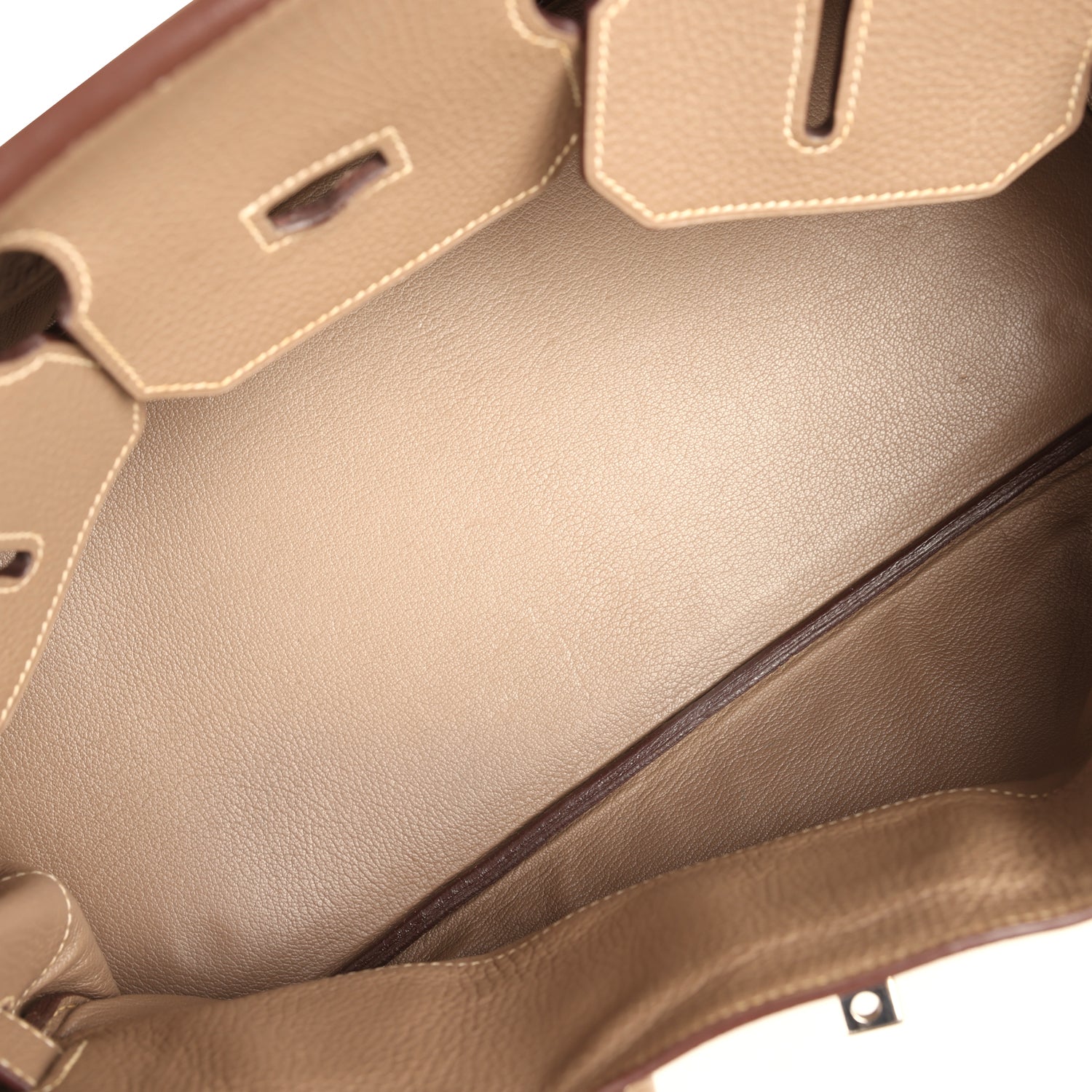 New Hermes Shoulder Birkin 42 JPG Etoupe Clemence Palladium Hardware