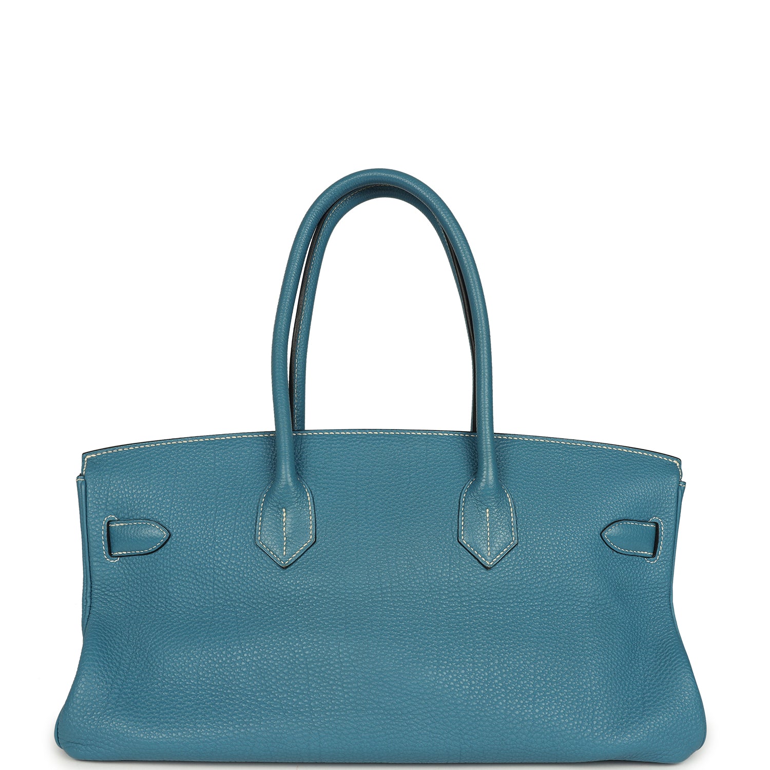 Vintage Hermes Shoulder Birkin 42 JPG Blue Jean Togo Palladium Hardware