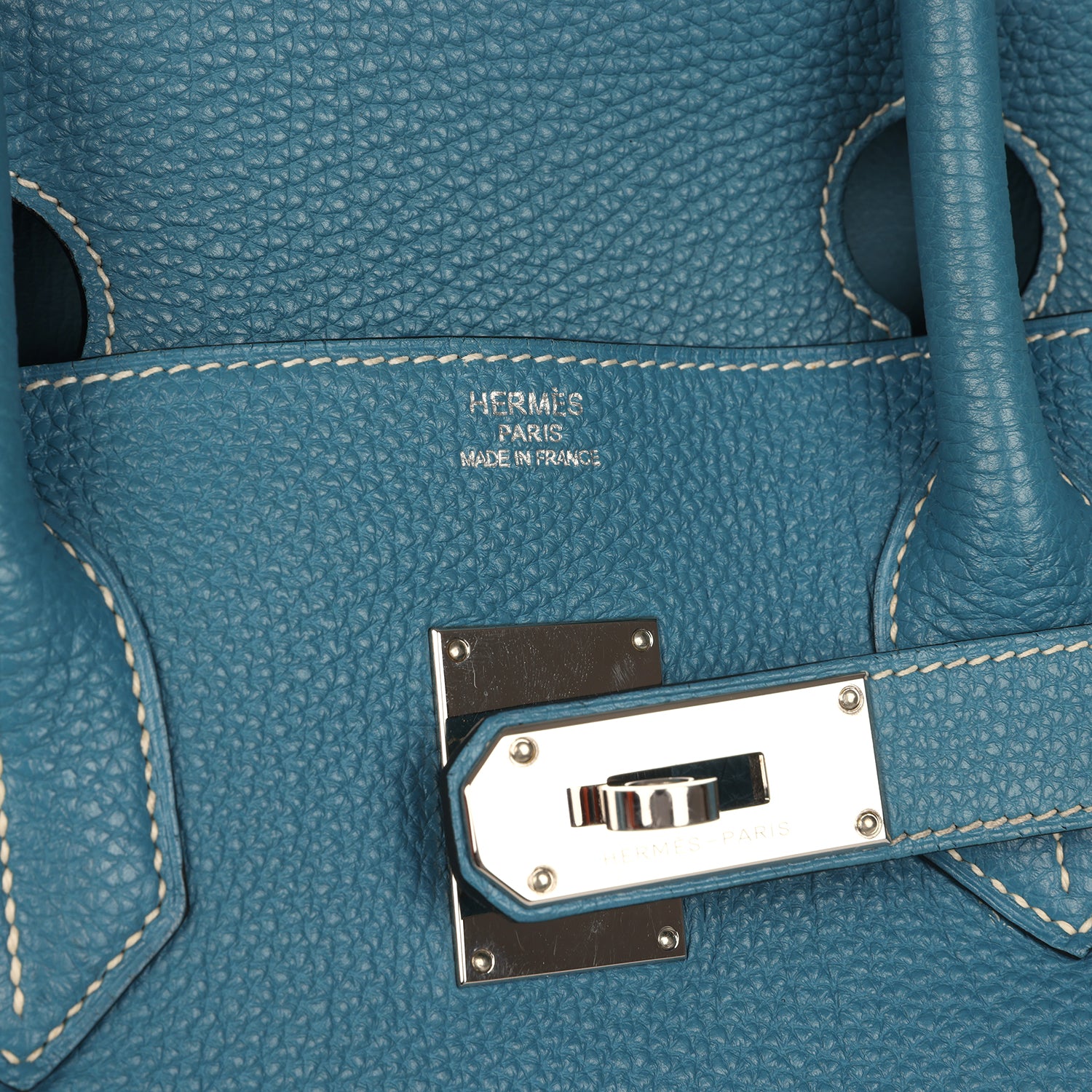 Vintage Hermes Shoulder Birkin 42 JPG Blue Jean Togo Palladium Hardware