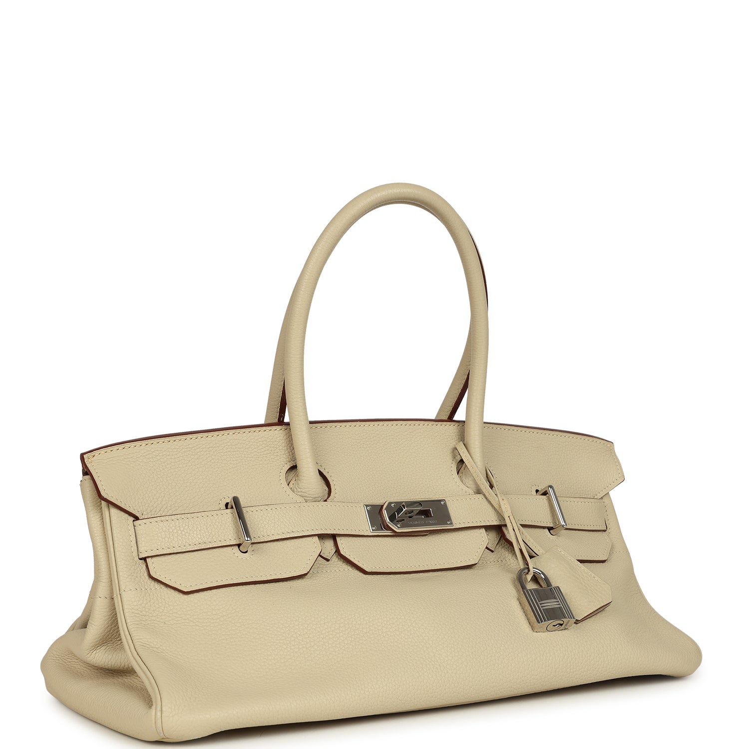 New Hermes Shoulder Birkin 42 JPG Parchemin Clemence Palladium Hardware