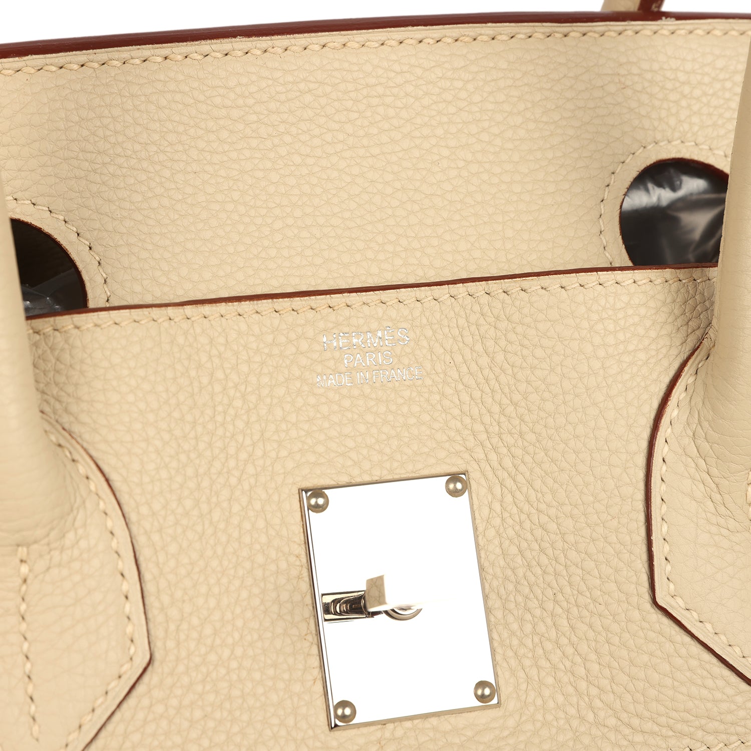 Vintage Hermes Shoulder Birkin 42 JPG Parchemin Clemence Palladium Hardware