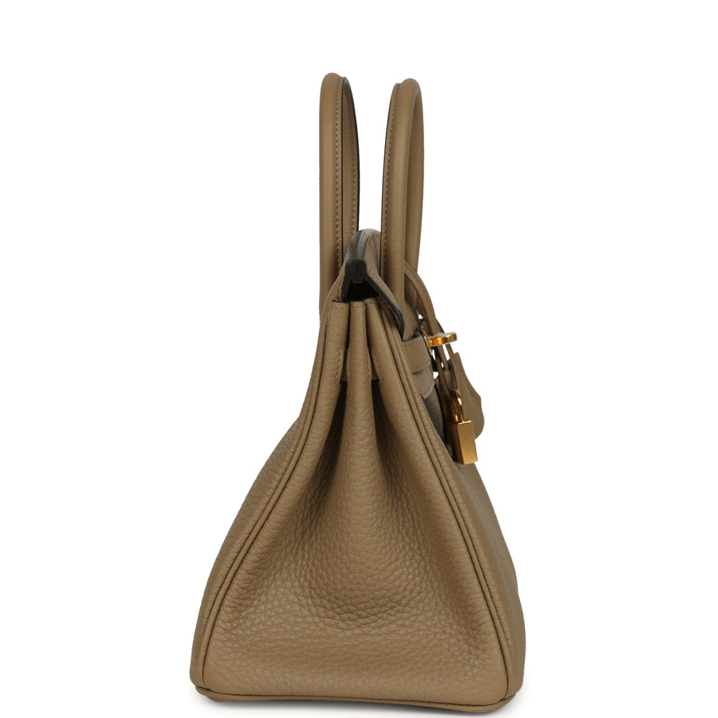 Hermes Birkin 25 Beige Marfa Togo Gold Hardware