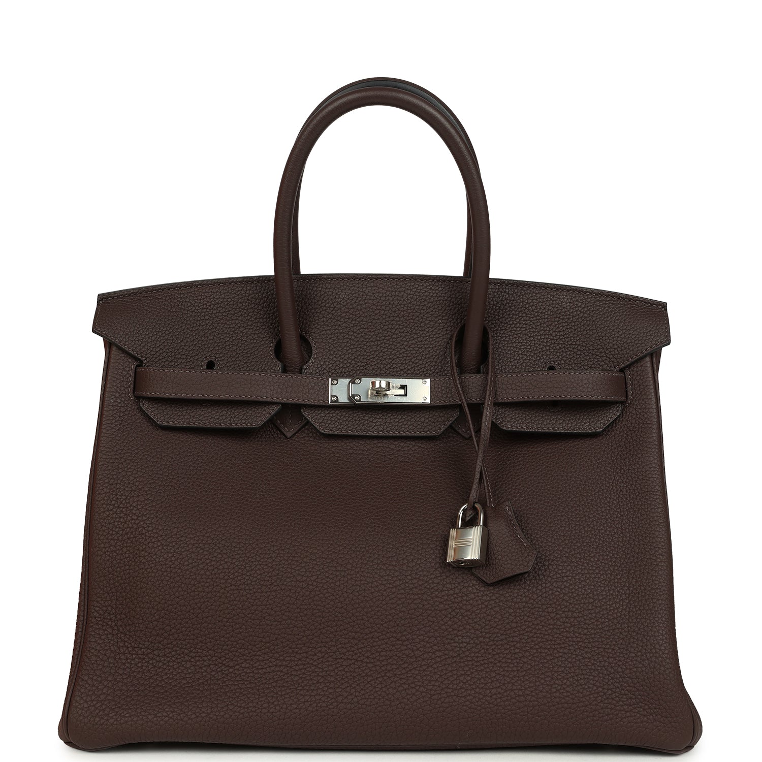 Hermes Birkin 35 Chocolate Togo Palladium Hardware