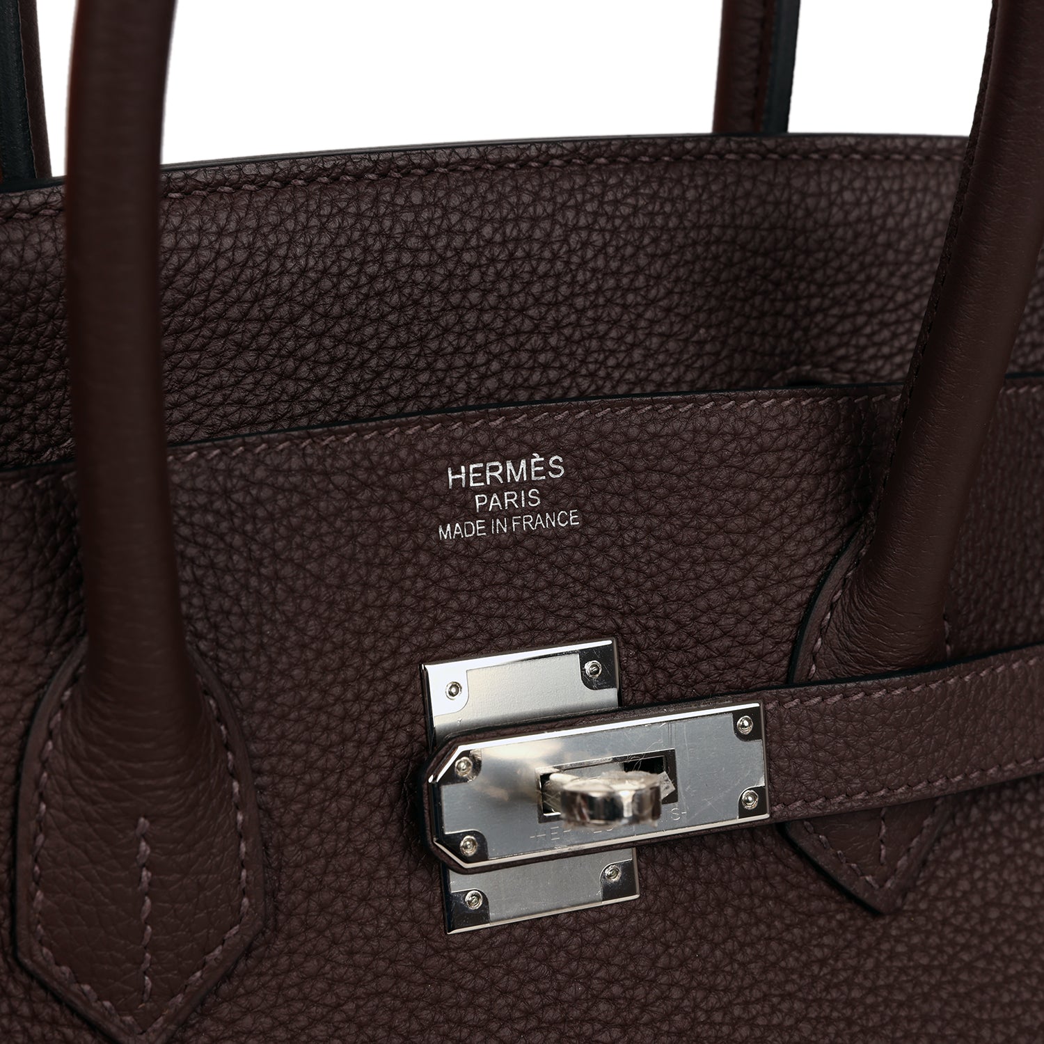 Hermes Birkin 35 Chocolate Togo Palladium Hardware