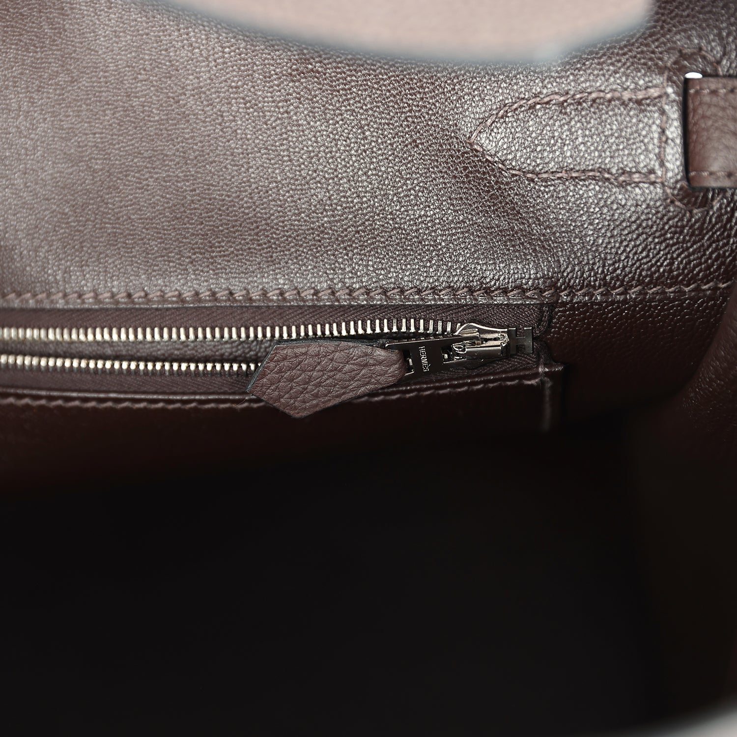 Hermes Birkin 35 Chocolate Togo Palladium Hardware