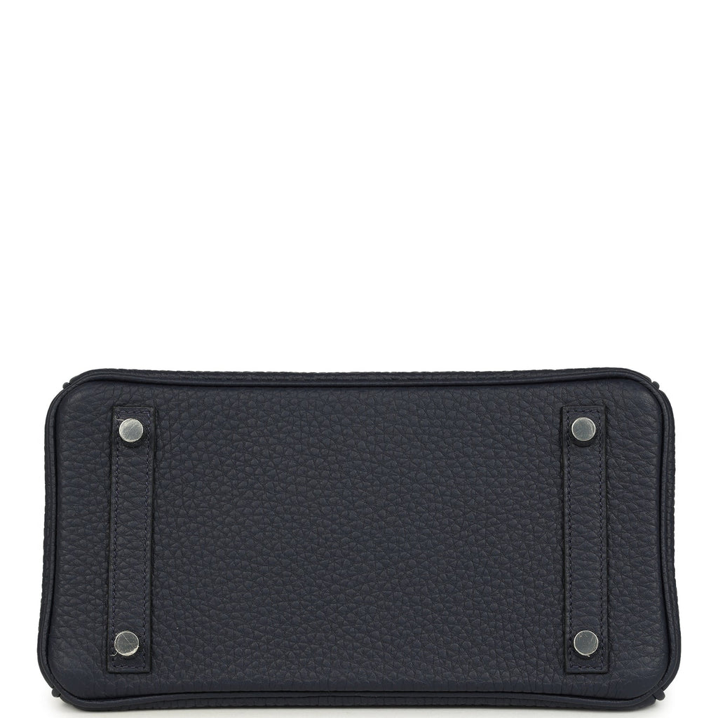 Hermes Birkin 25 Bleu Nuit Togo Palladium Hardware