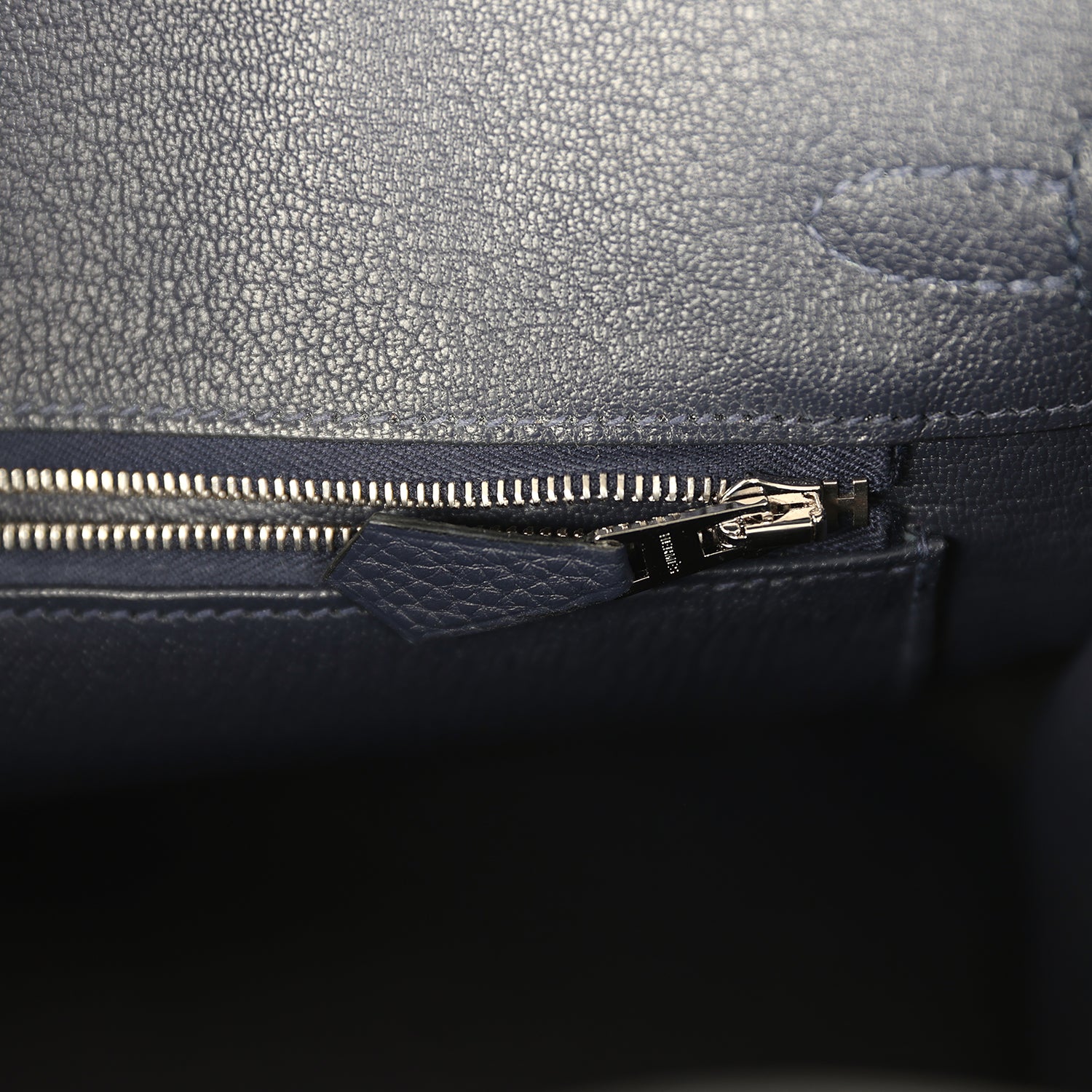 Hermes Birkin 25 Bleu Nuit Togo Palladium Hardware