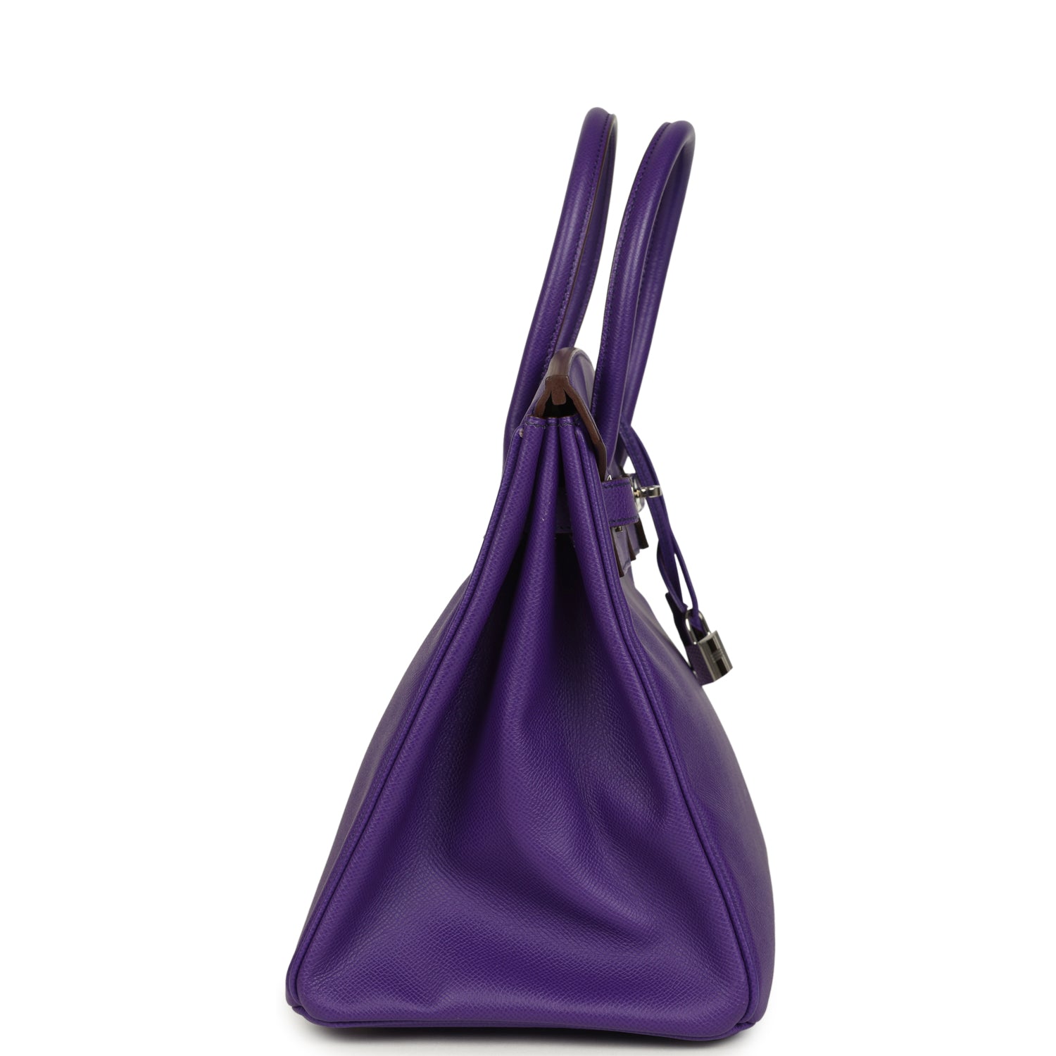 Pre-owned Hermes Birkin 35 Crocus Epsom Palladium Hardware