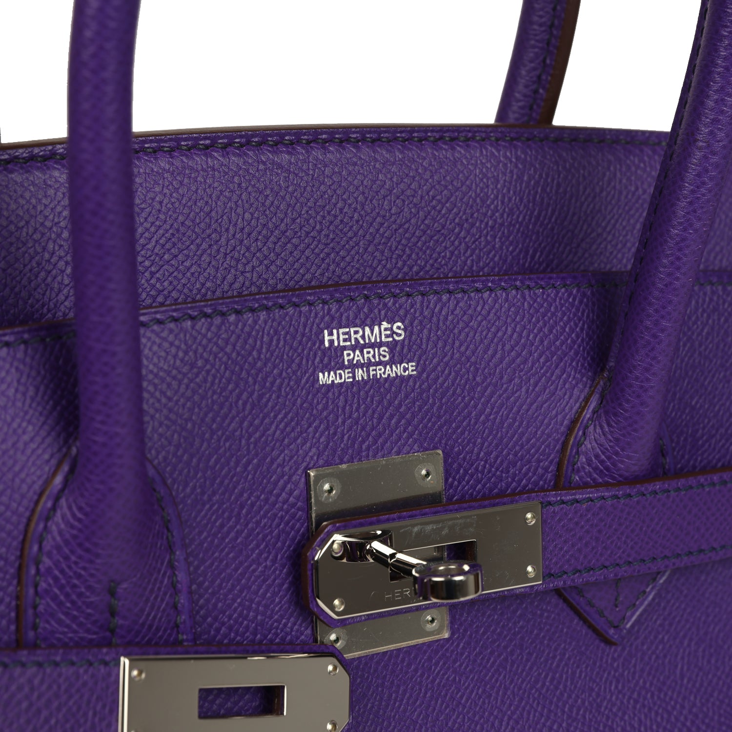 Pre-owned Hermes Birkin 35 Crocus Epsom Palladium Hardware