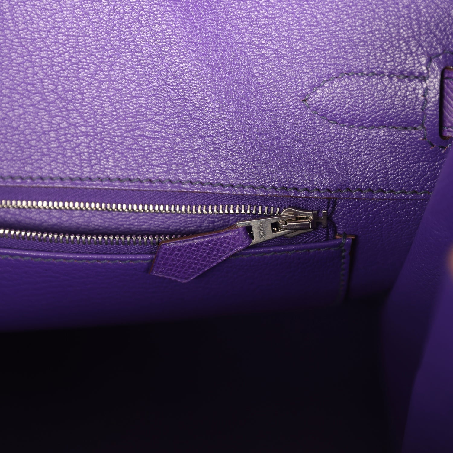 Pre-owned Hermes Birkin 35 Crocus Epsom Palladium Hardware