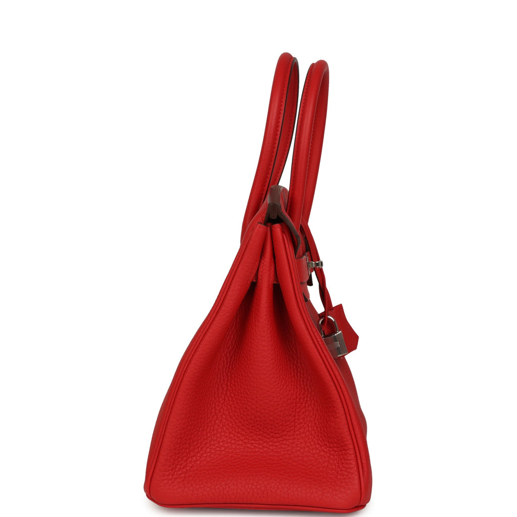 Hermes Birkin 30 Rouge Radieux Togo Palladium Hardware