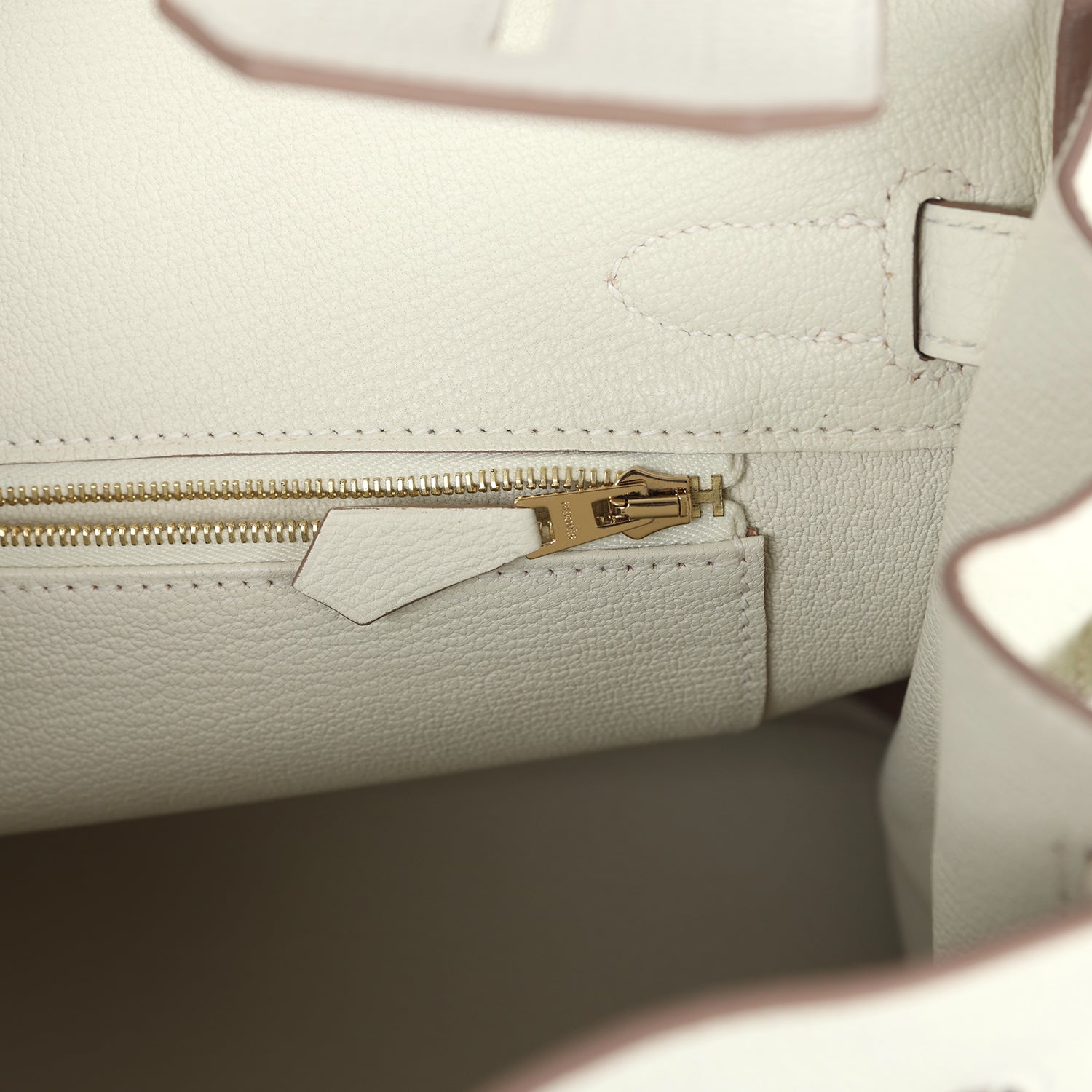 Pre-owned Hermes Birkin 30 Mushroom Togo Gold Hardware