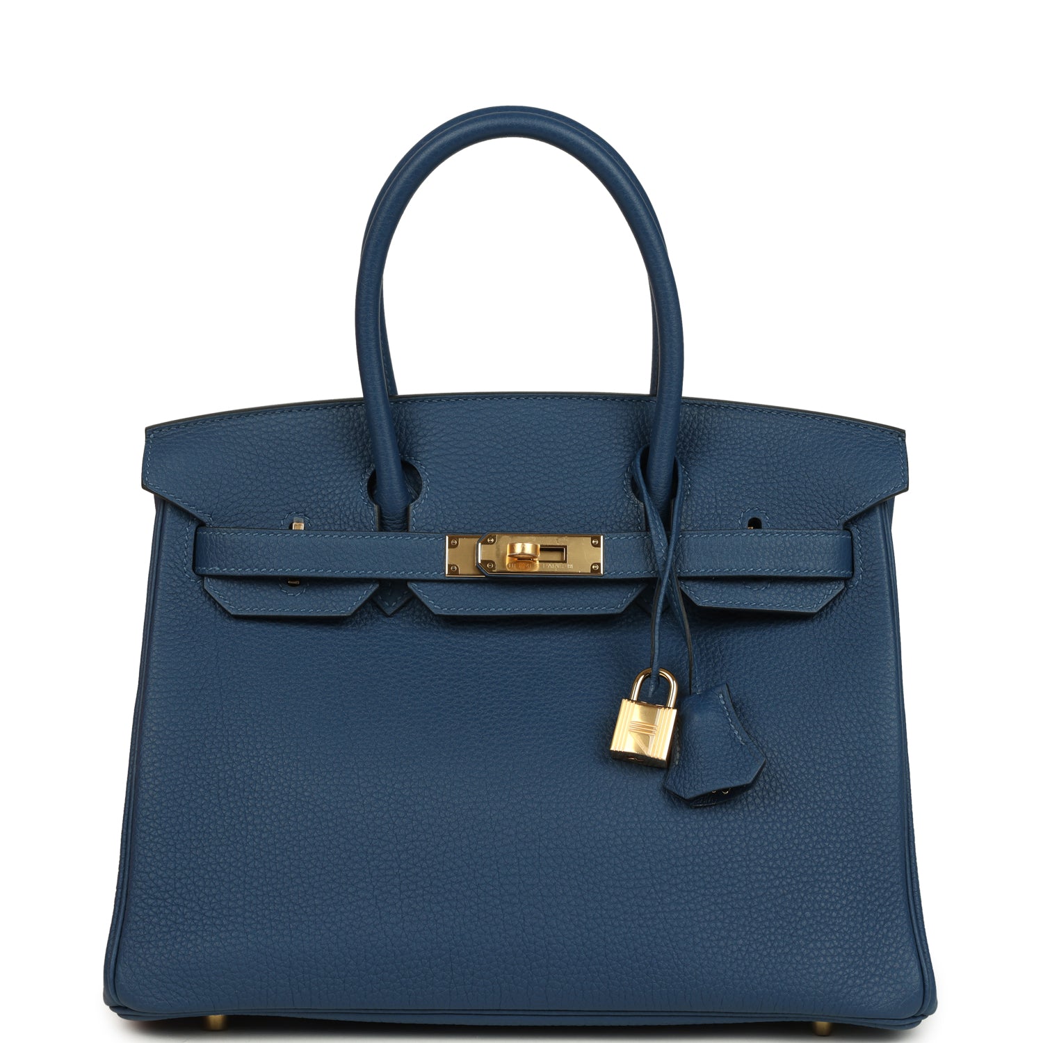 Hermes Birkin 30 Deep Bleu Togo Gold Hardware