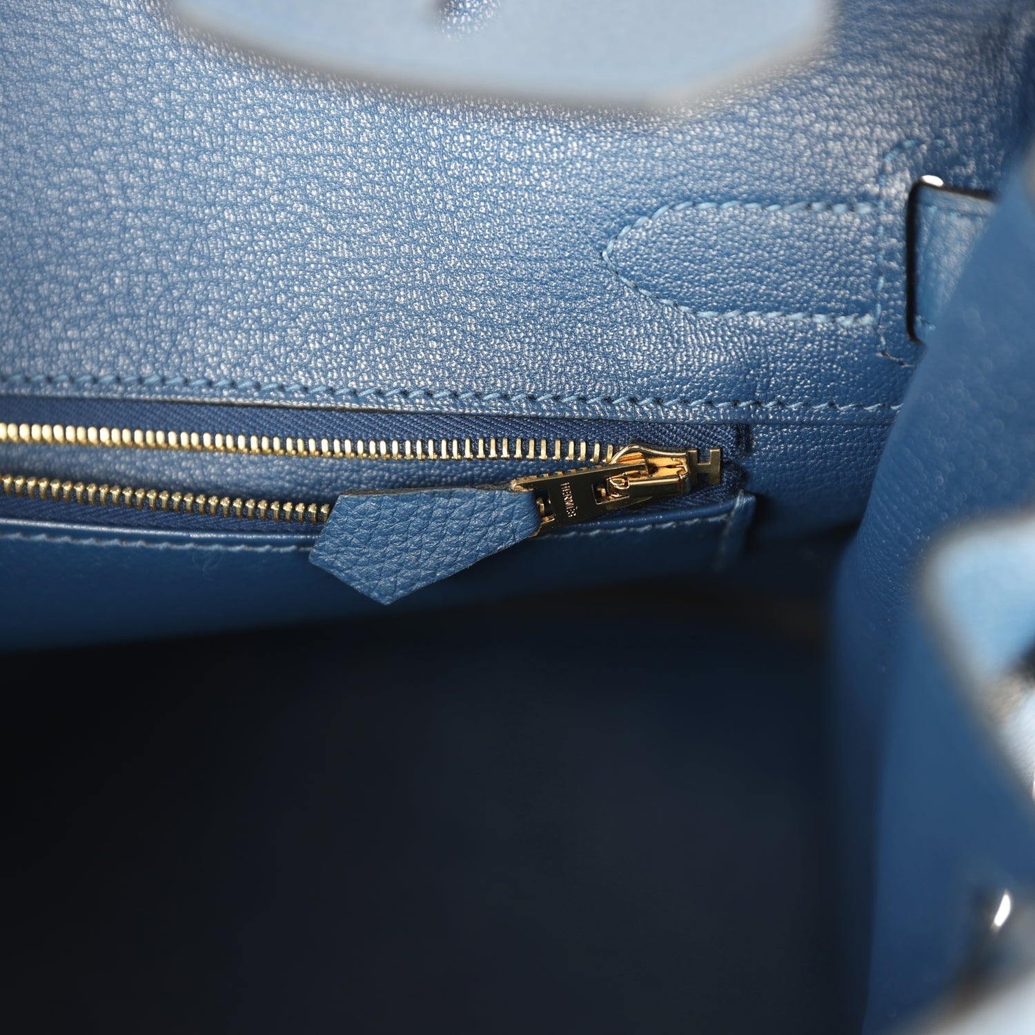 Hermes Birkin 30 Deep Bleu Togo Gold Hardware