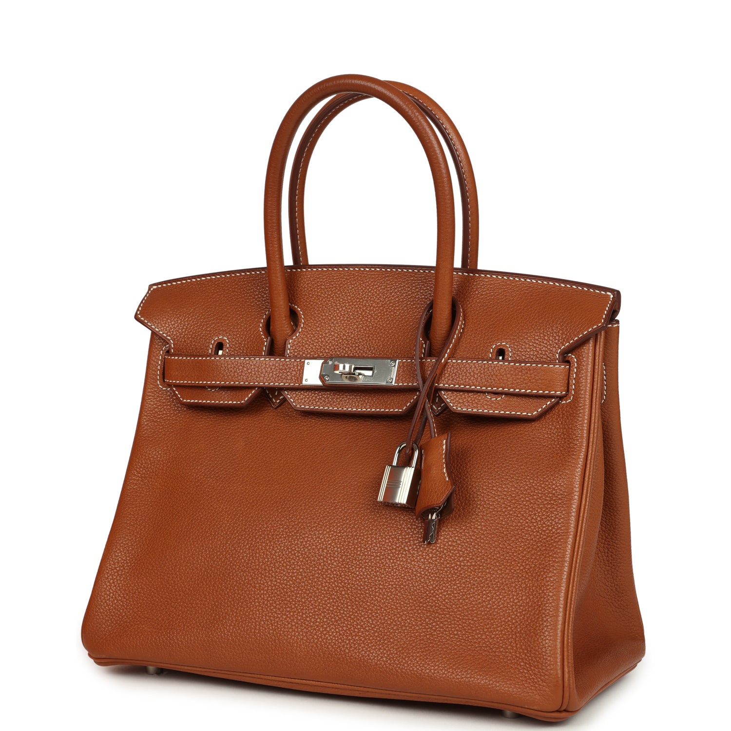 Hermes Birkin 30 Fauve Barenia Faubourg Palladium Hardware