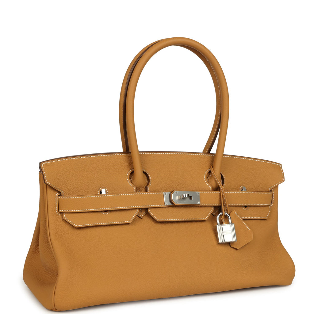 New Hermes Shoulder Birkin 42 JPG Naturel Sable Togo Palladium Hardware