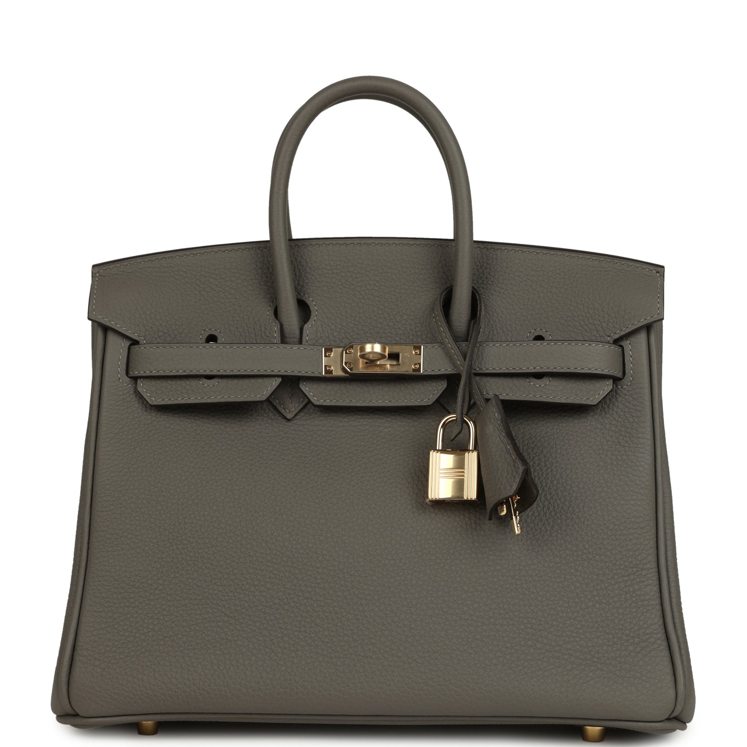 Hermes Birkin 25 Gris Meyer Togo Permabrass Hardware
