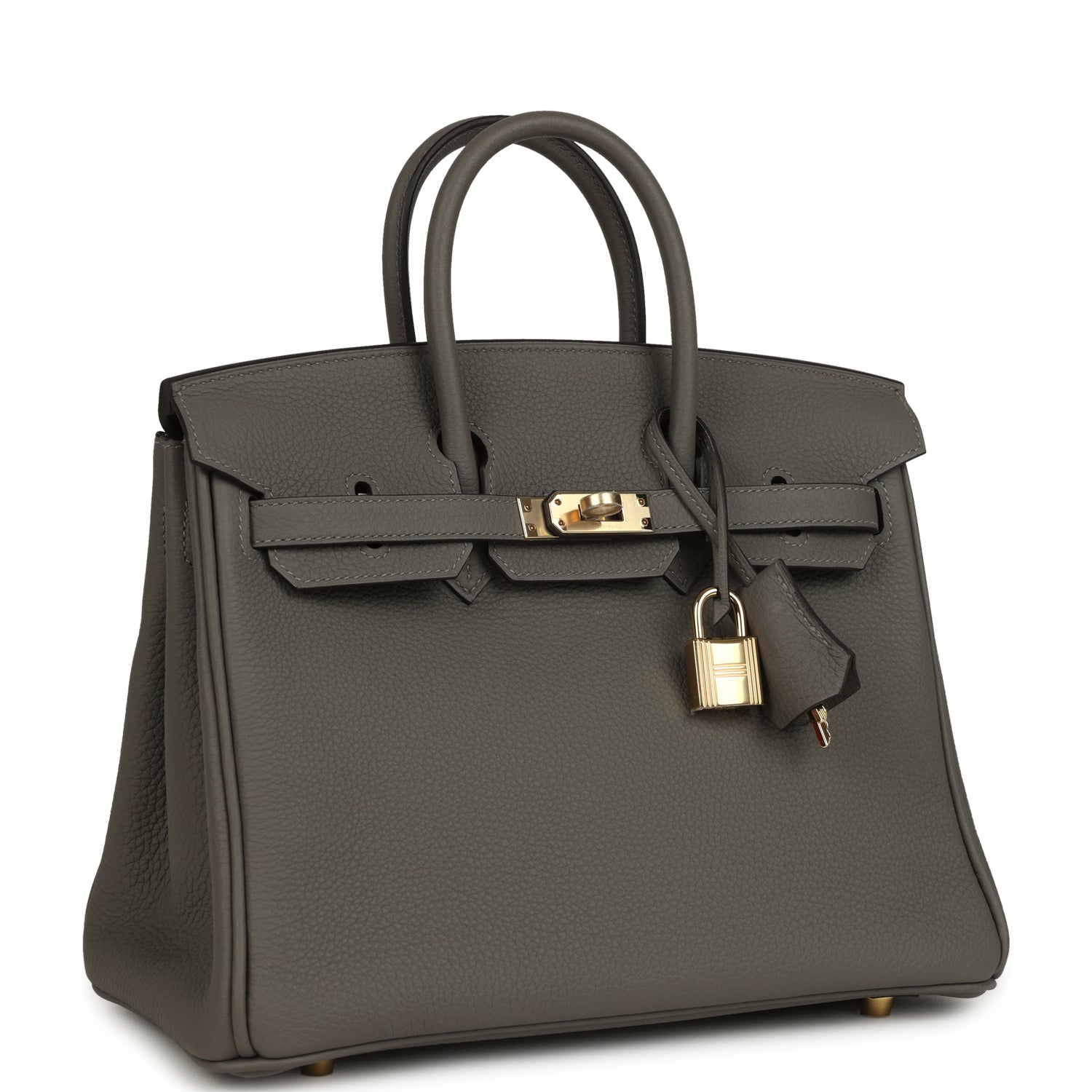 Hermes Birkin 25 Gris Meyer Togo Permabrass Hardware