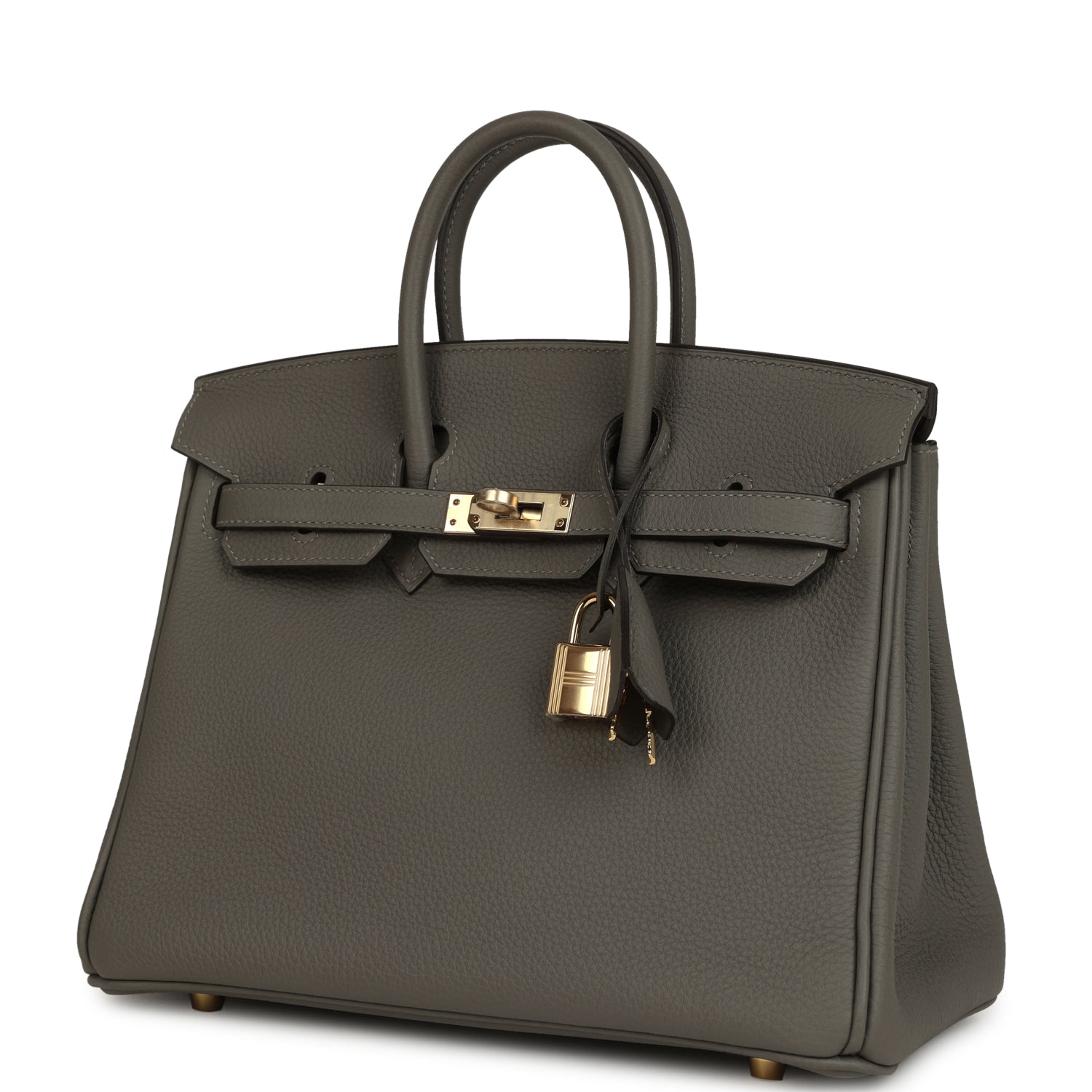 Hermes Birkin 25 Gris Meyer Togo Permabrass Hardware