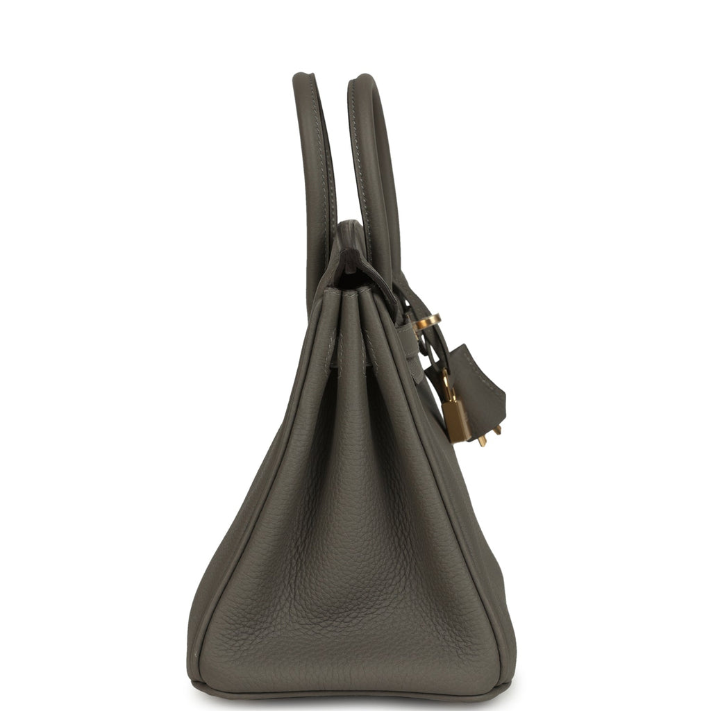 Hermes Birkin 25 Gris Meyer Togo Permabrass Hardware