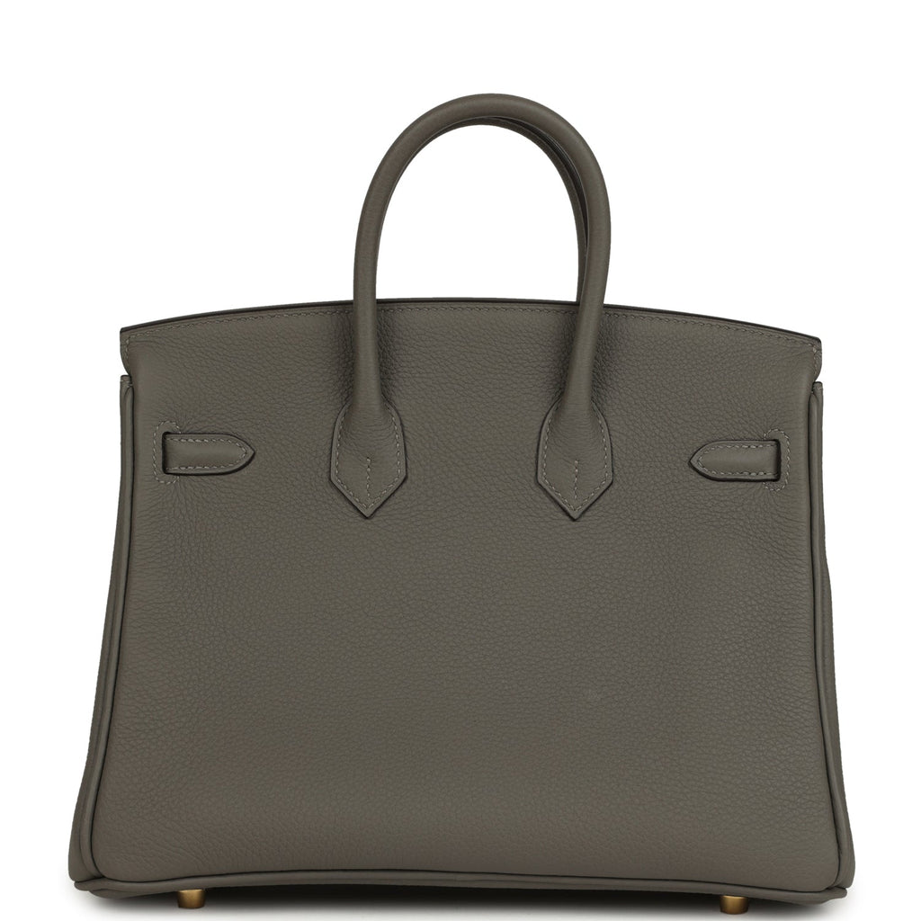 Hermes Birkin 25 Gris Meyer Togo Permabrass Hardware