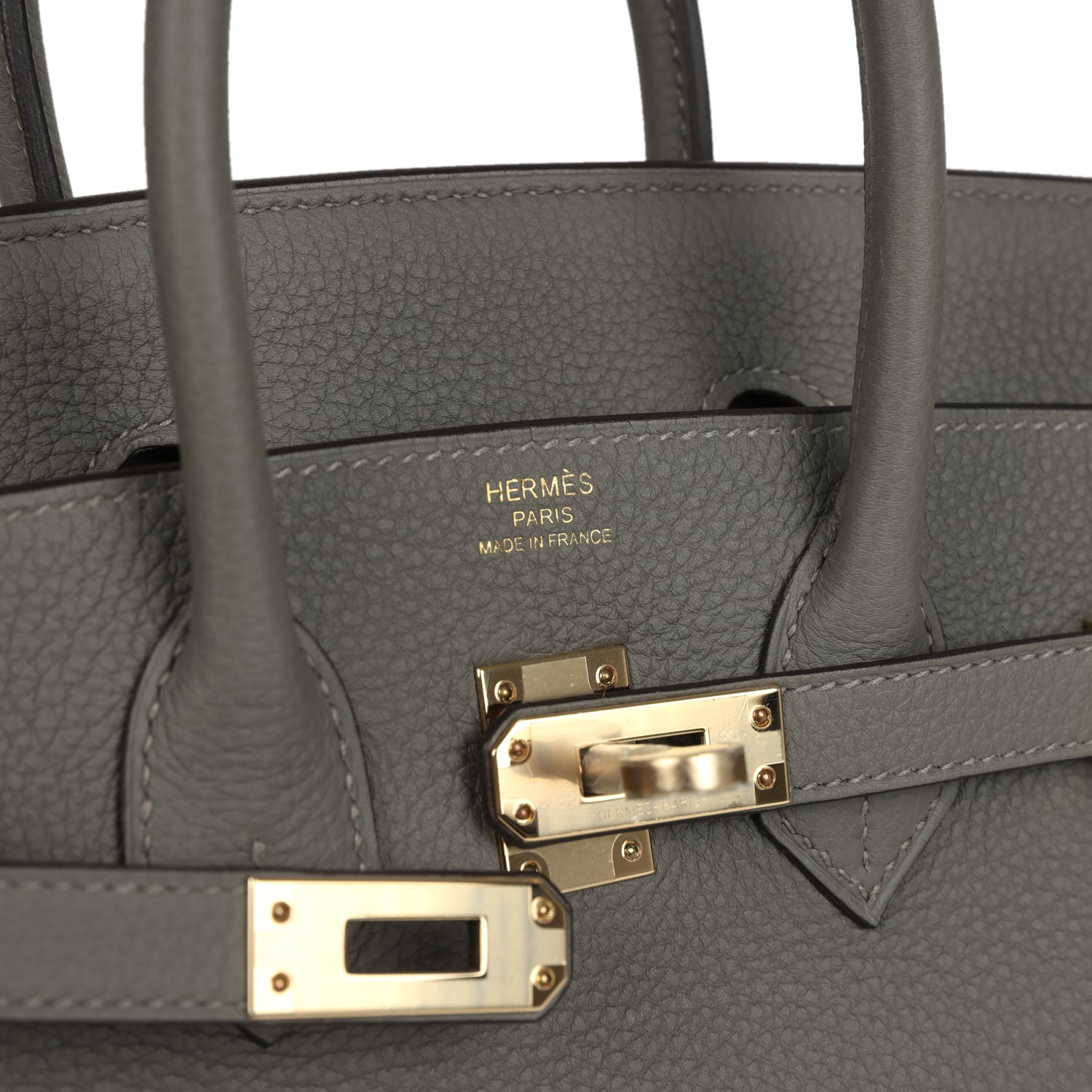 Hermes Birkin 25 Gris Meyer Togo Permabrass Hardware