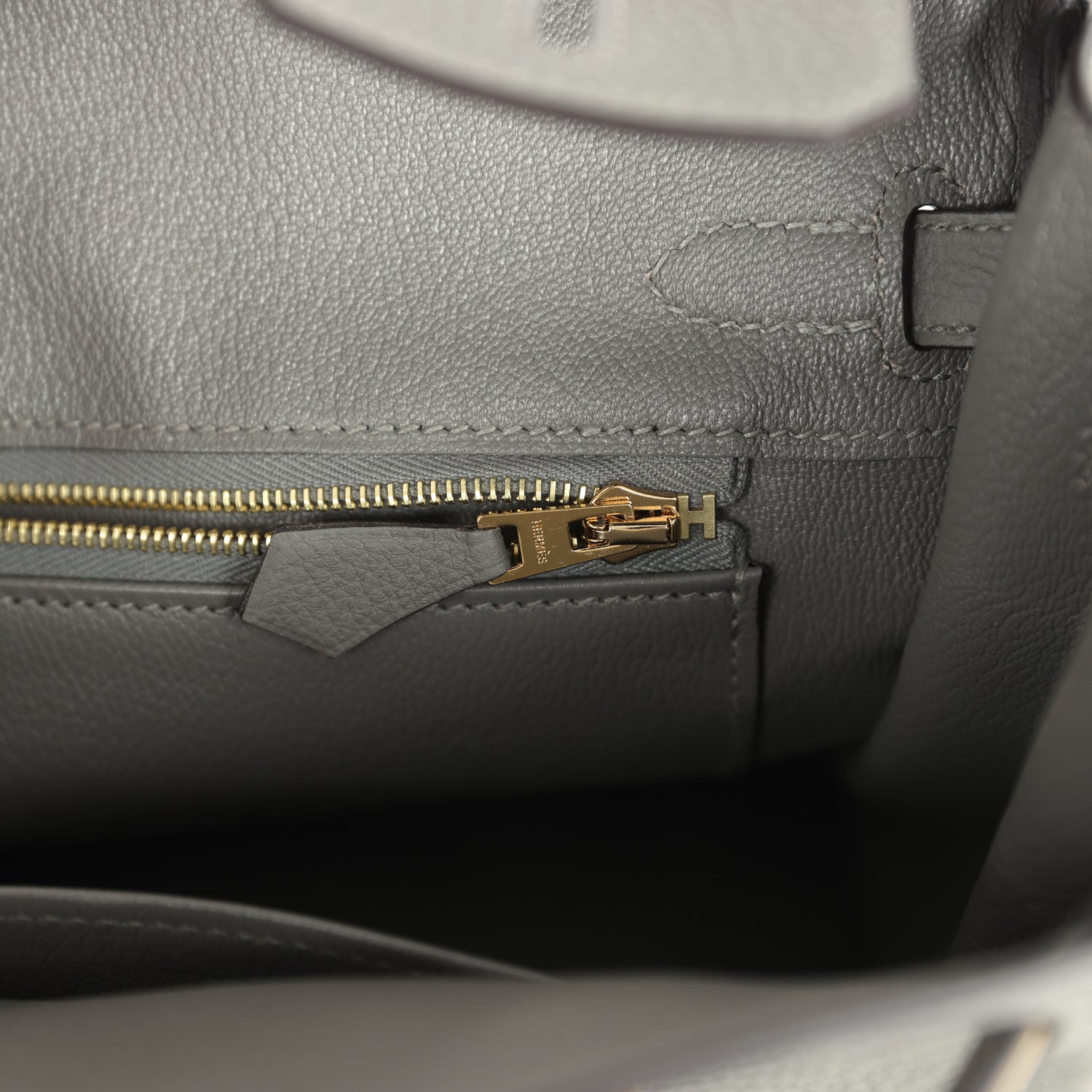 Hermes Birkin 25 Gris Meyer Togo Permabrass Hardware