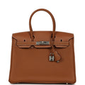 Hermes 3 en 1 Birkin 30 Gold Togo and Swift Palladium Hardware