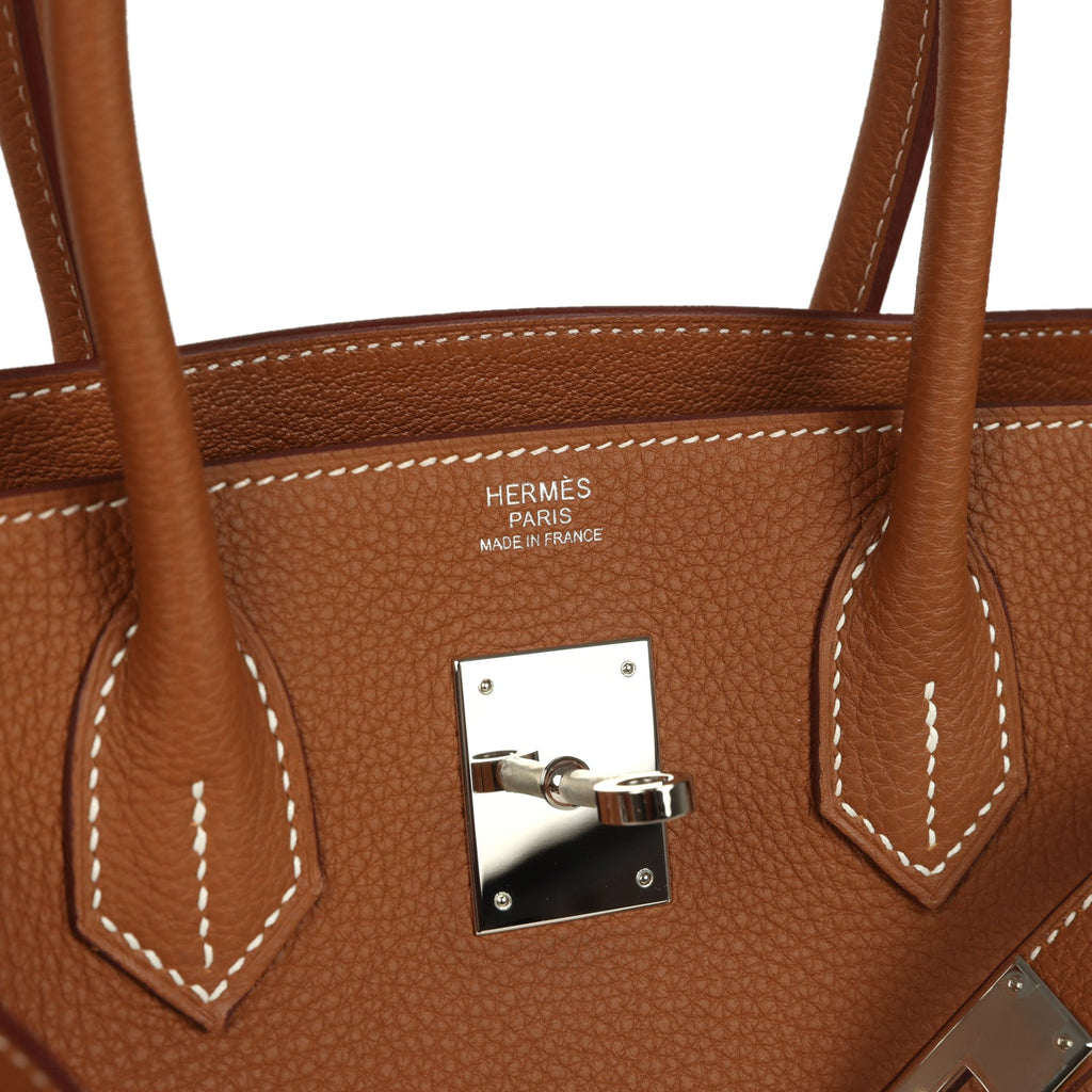 Hermes 3 en 1 Birkin 30 Gold Togo and Swift Palladium Hardware
