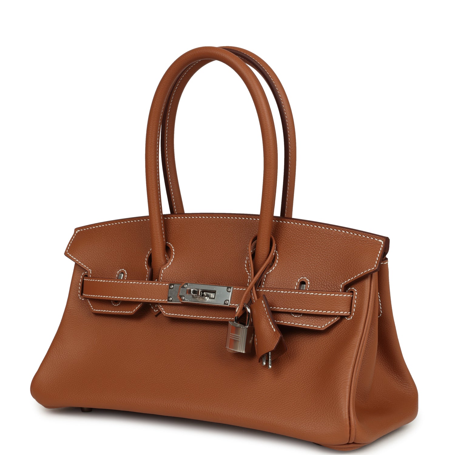 Hermes Shoulder Birkin Light 29 Gold Evercolor Palladium Hardware