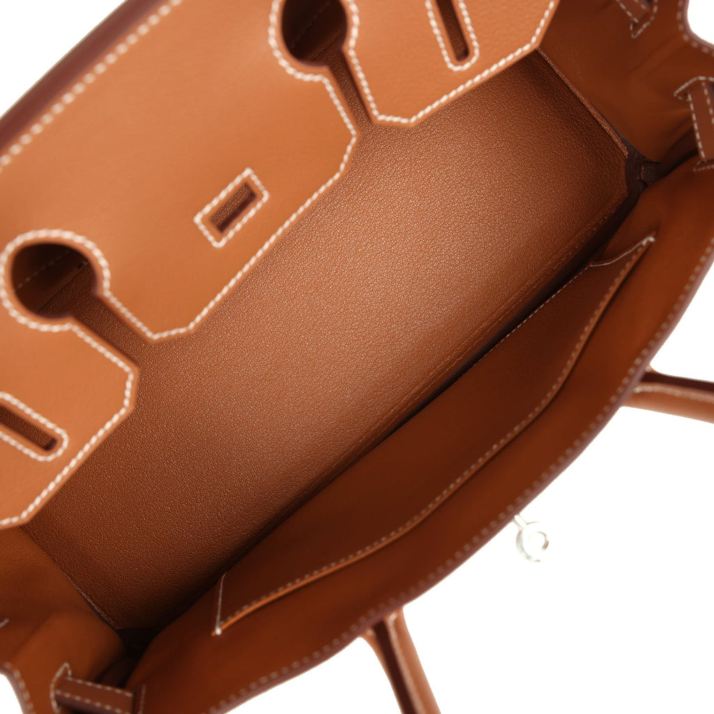 Hermes Shoulder Birkin Light 29 Gold Evercolor Palladium Hardware