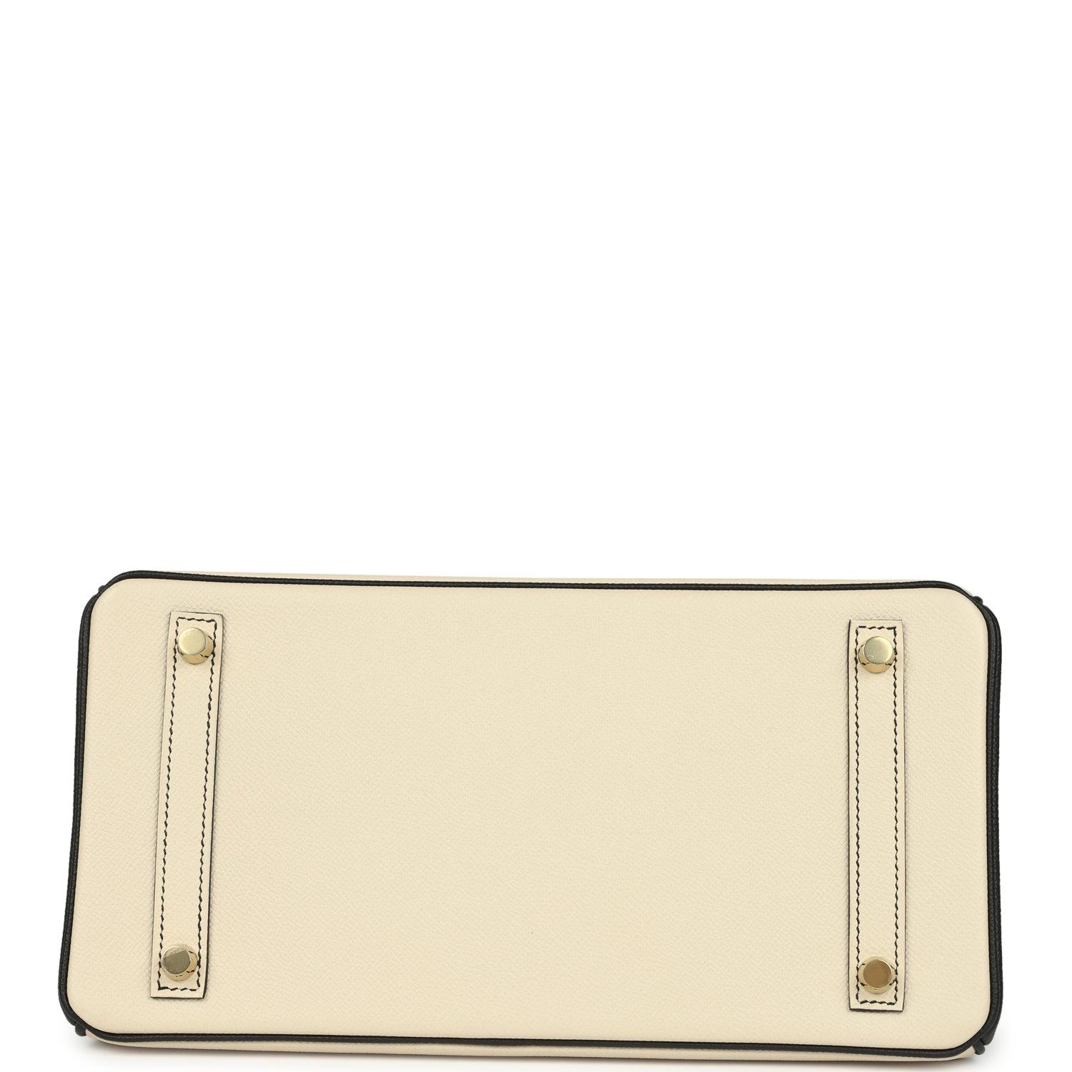 Hermes Special Order (HSS) Birkin 30 Craie and Black Epsom Brushed Gold Hardware