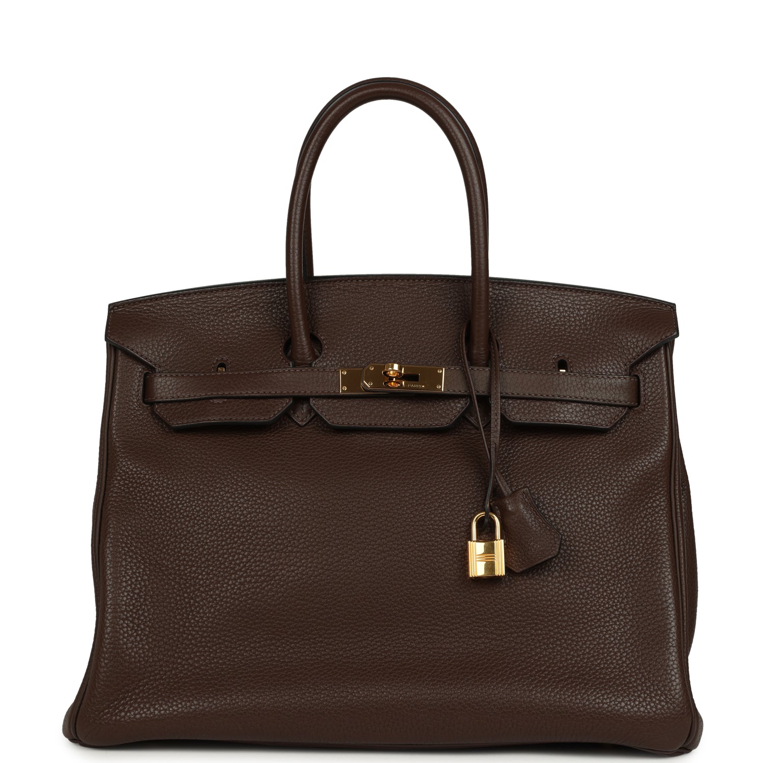 Hermes Birkin 35 Cacao Clemence Gold Hardware