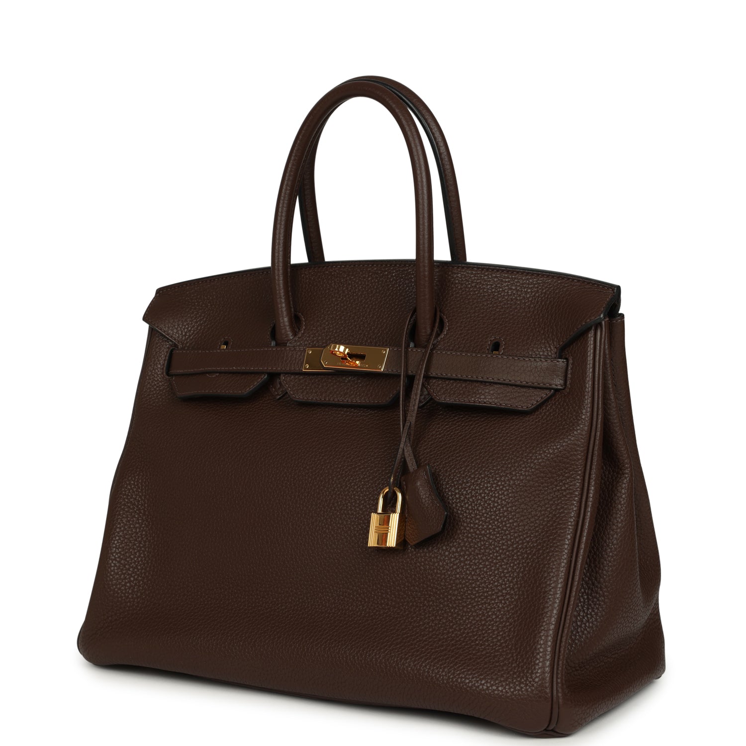 Hermes Birkin 35 Cacao Clemence Gold Hardware