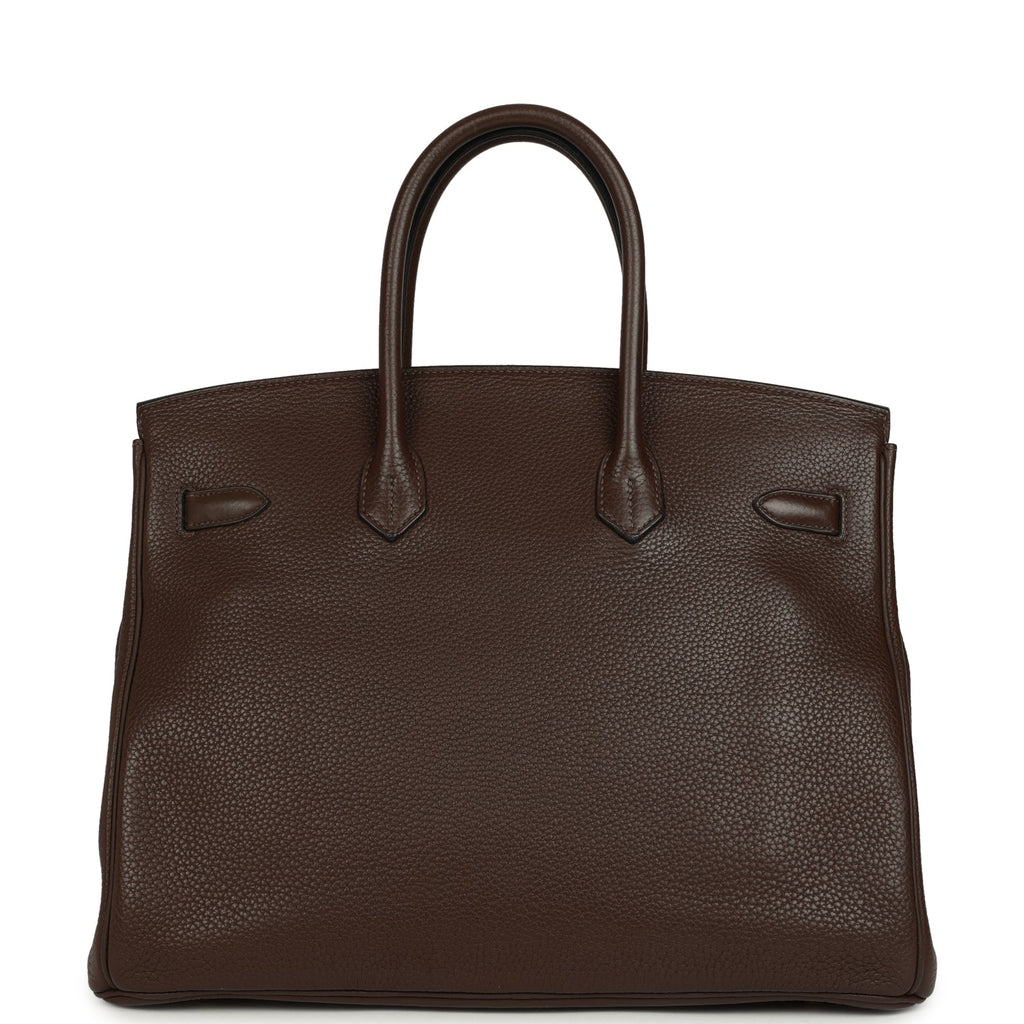 Hermes Birkin 35 Cacao Clemence Gold Hardware