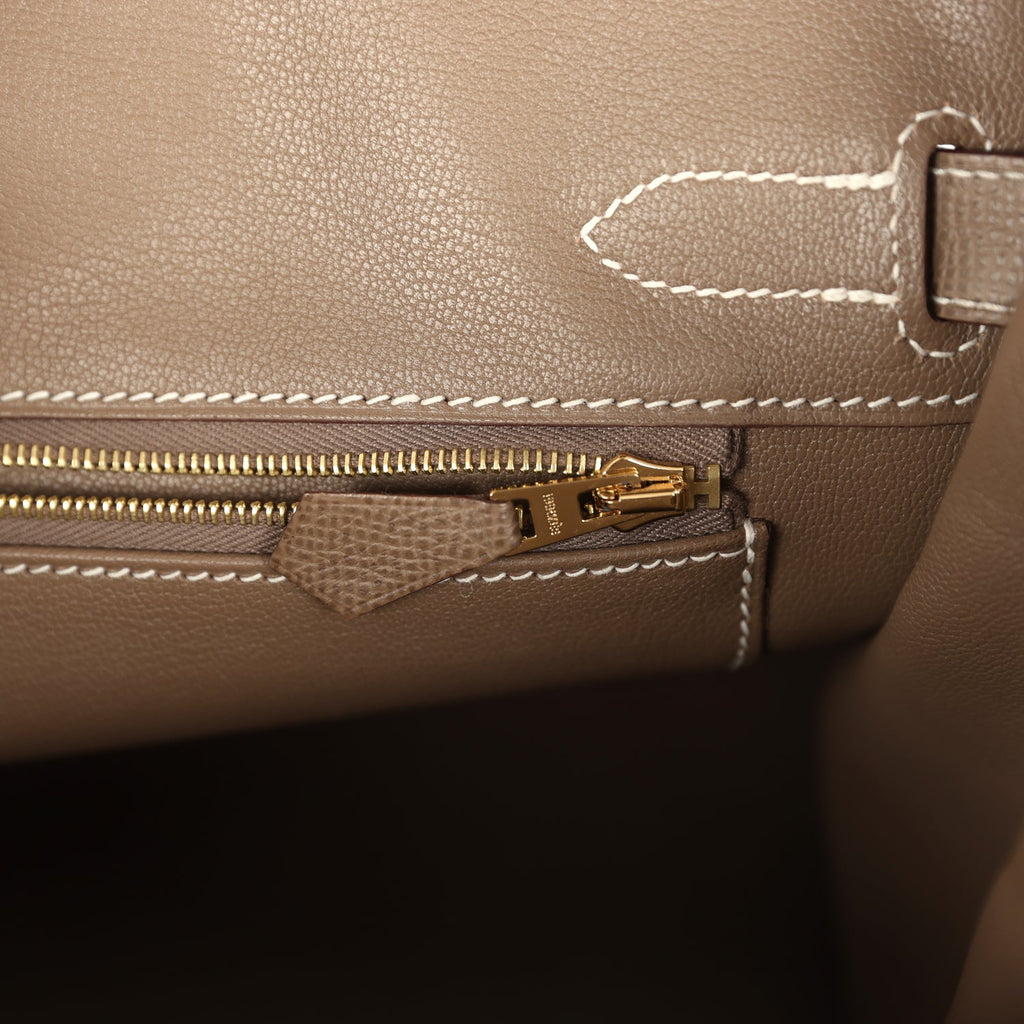 Hermes Birkin 30 Etoupe Epsom Gold Hardware